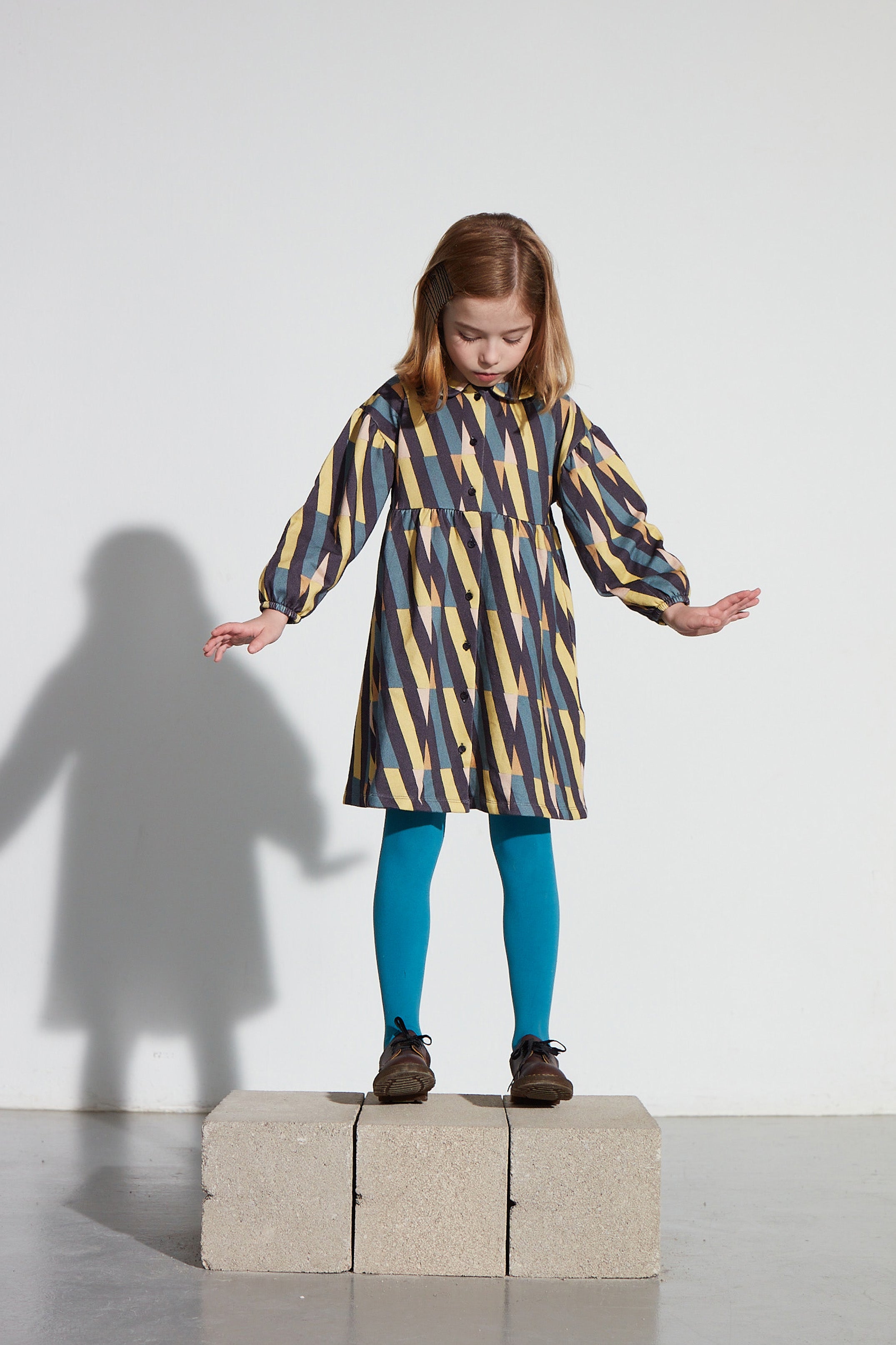 Coco Au Lait ABSTRACT LINES FLEECE DRESS  Abstract Lines