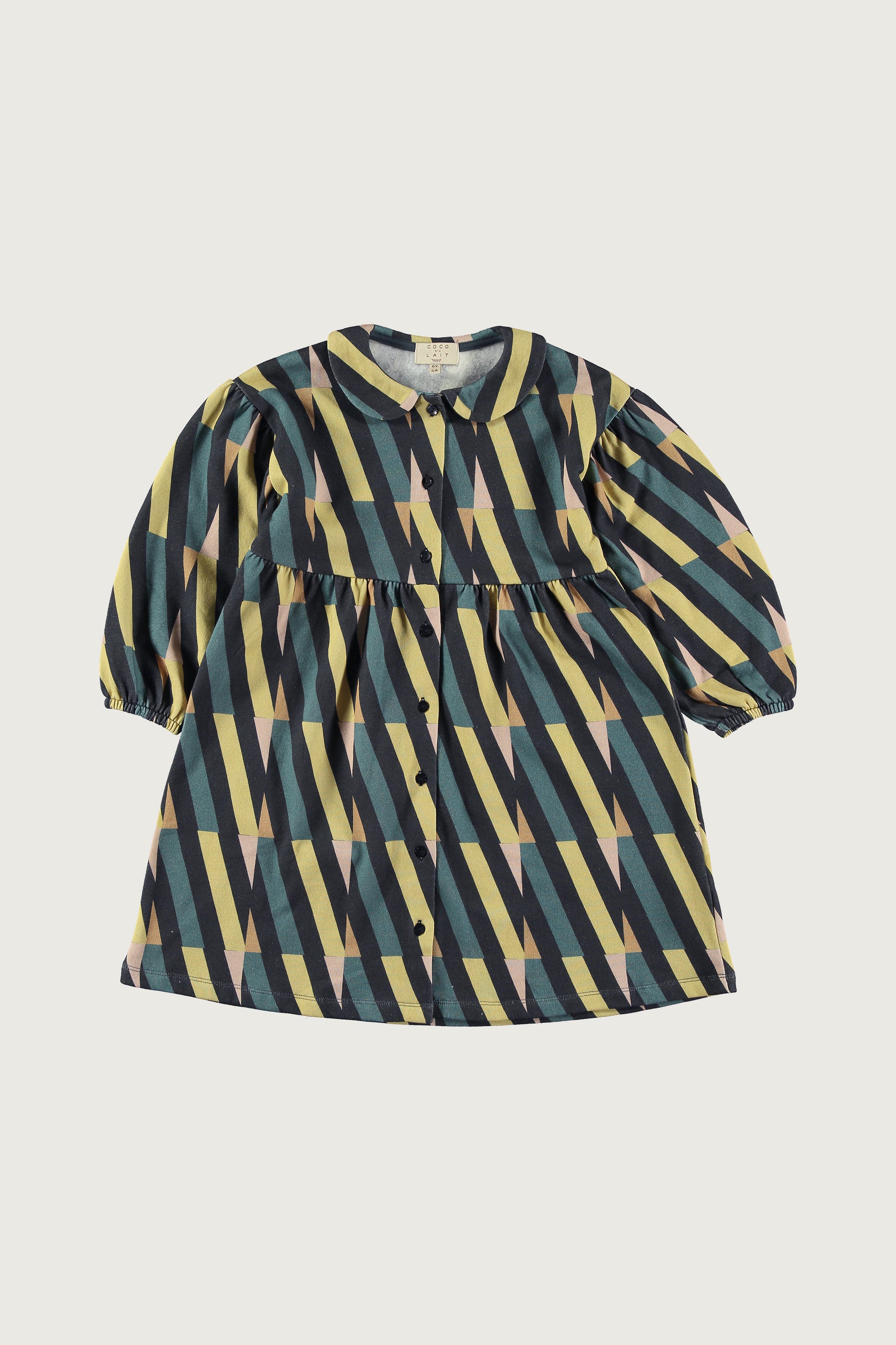 Coco Au Lait ABSTRACT LINES FLEECE DRESS  Abstract Lines