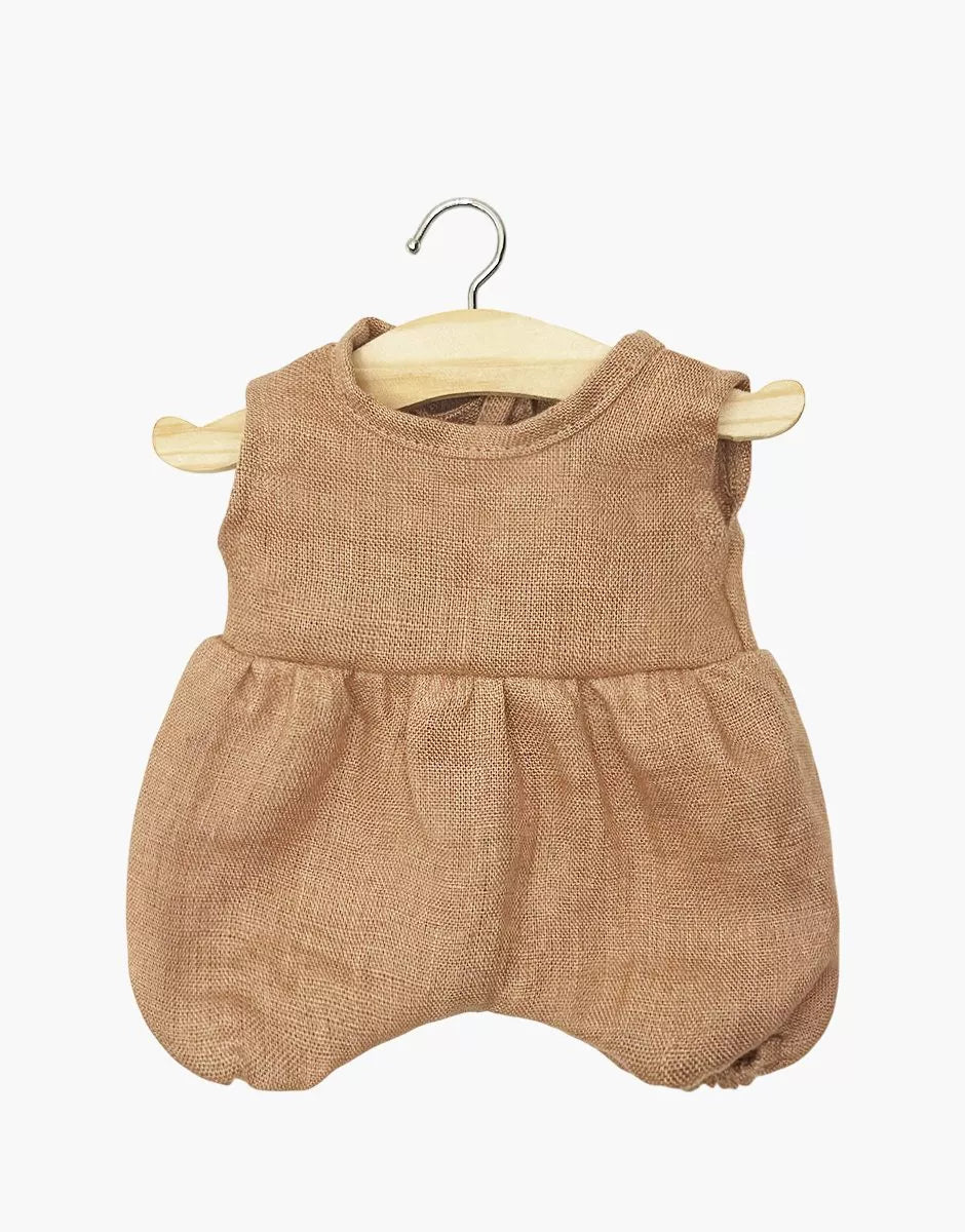 MONO NOA EN LINO LAVADO COLOR AVELLANA