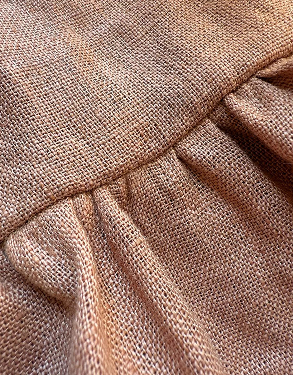 MONO NOA EN LINO LAVADO COLOR AVELLANA