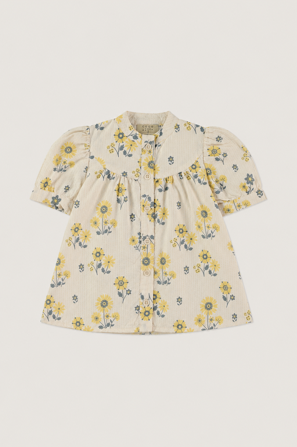 VESTIDO BEBÉ FLORAL STRIPES VAINILLA