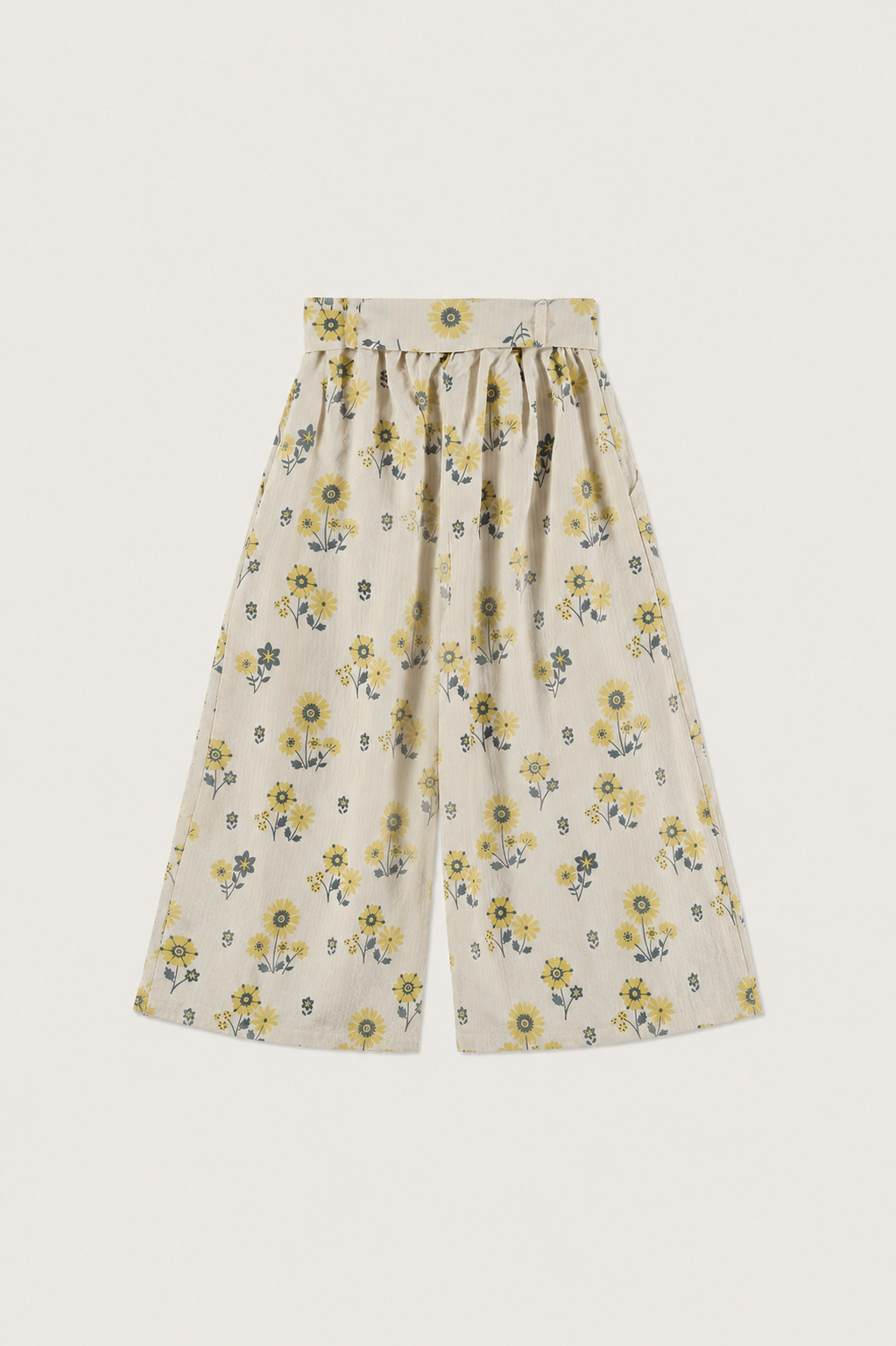 PANTALÓN FLORAL STRIPES VAINILLA