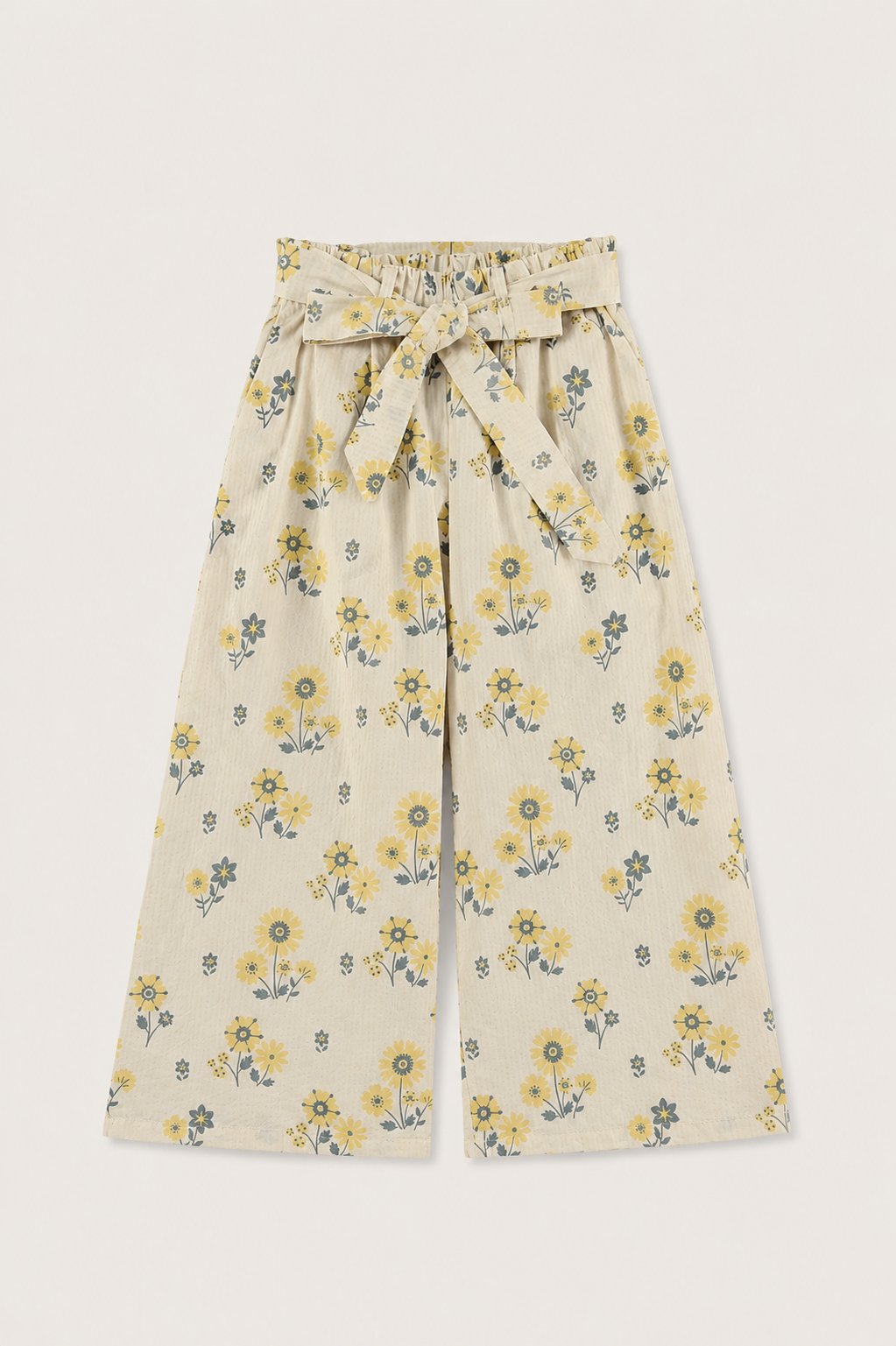 PANTALÓN FLORAL STRIPES VAINILLA