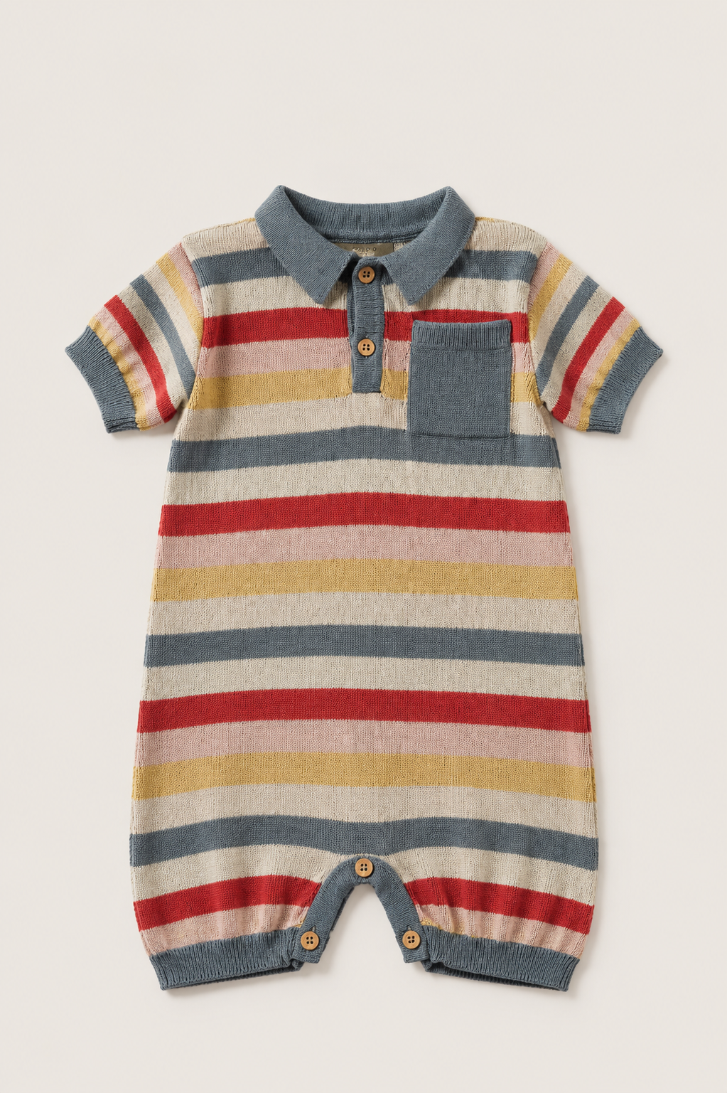 ROMPER PUNTO RAYAS MULTICOLOR