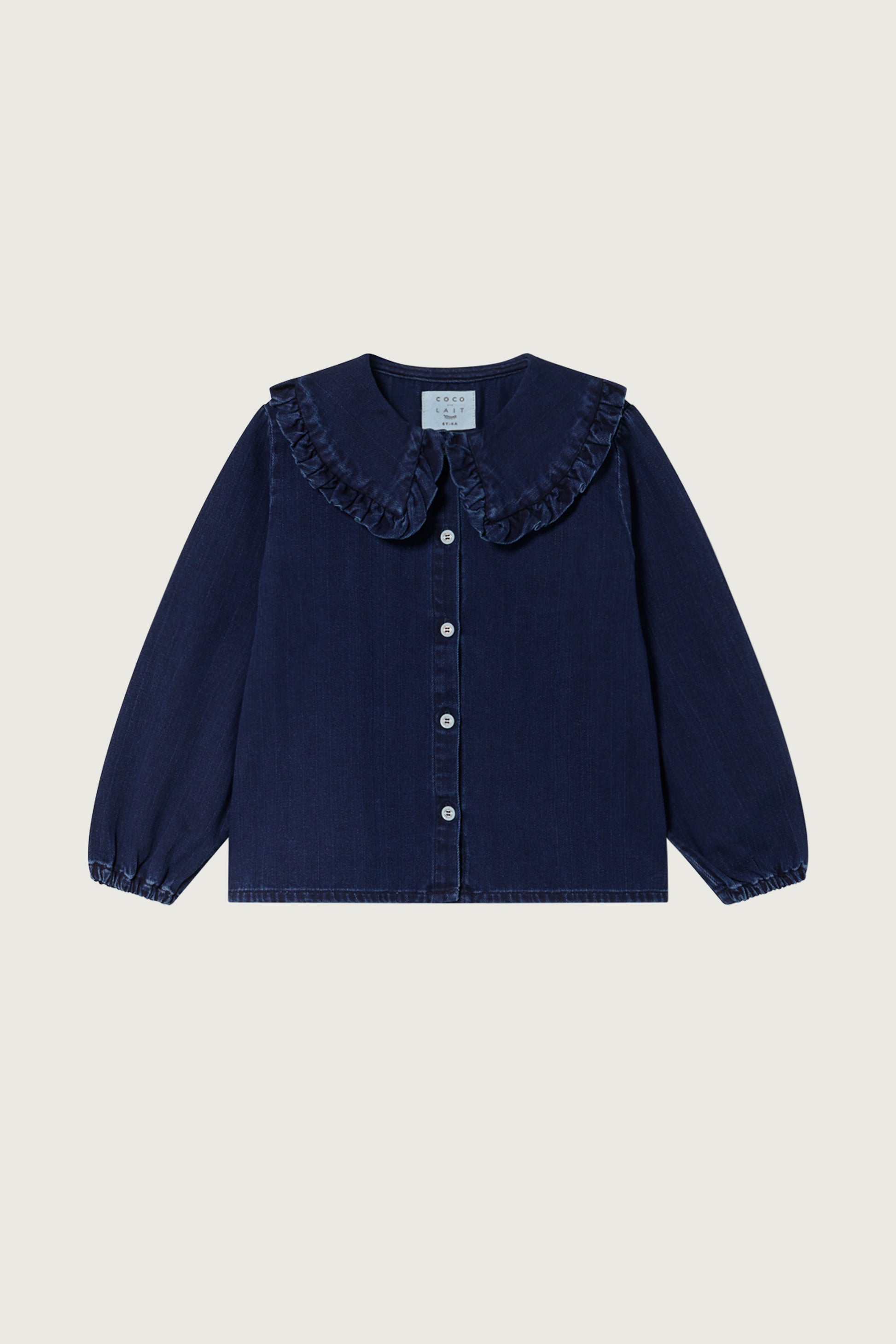 Coco Au Lait DENIM BLOUSE  Dark Denim