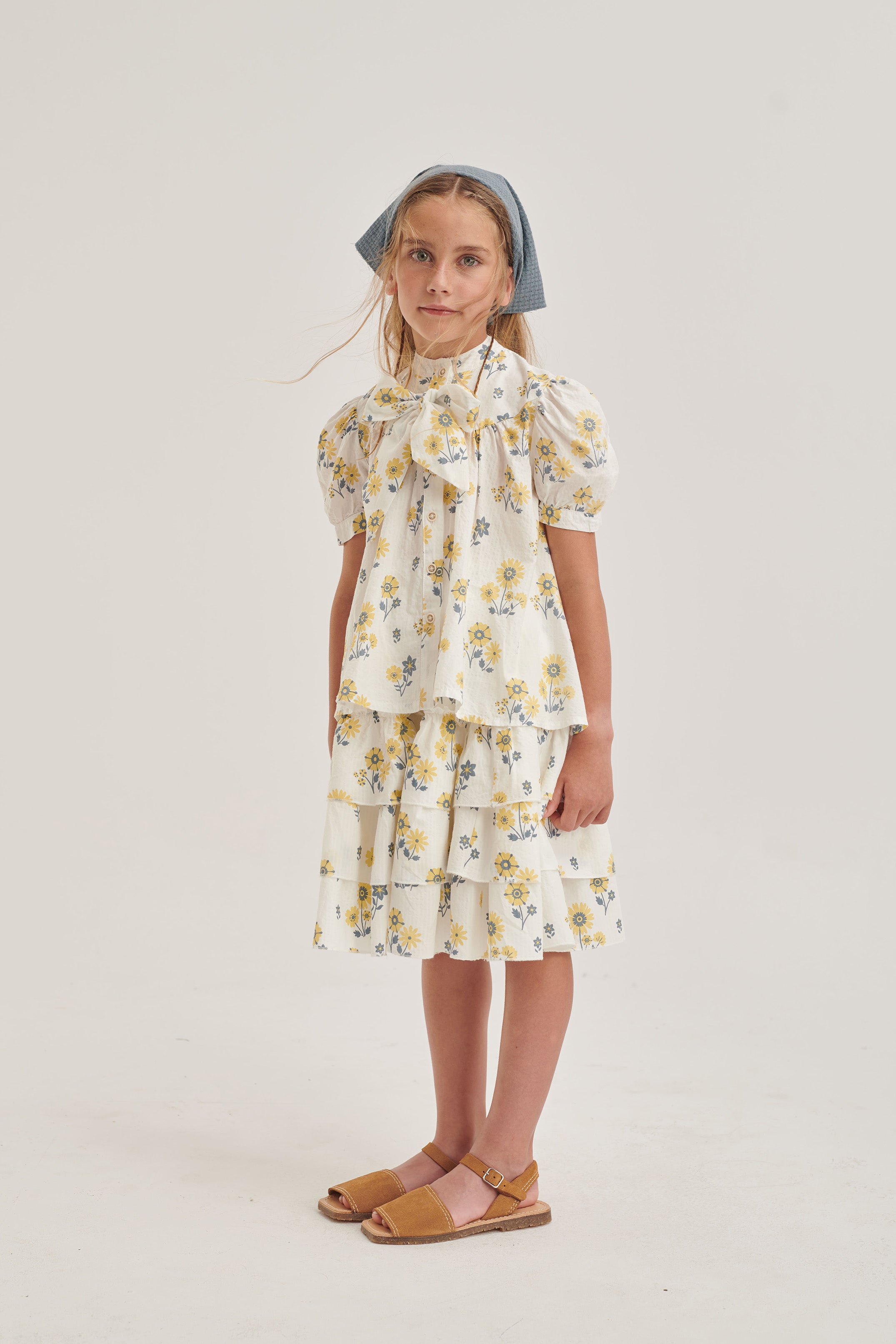 Coco Au Lait FLORAL STRIPES SKIRT  Flora
