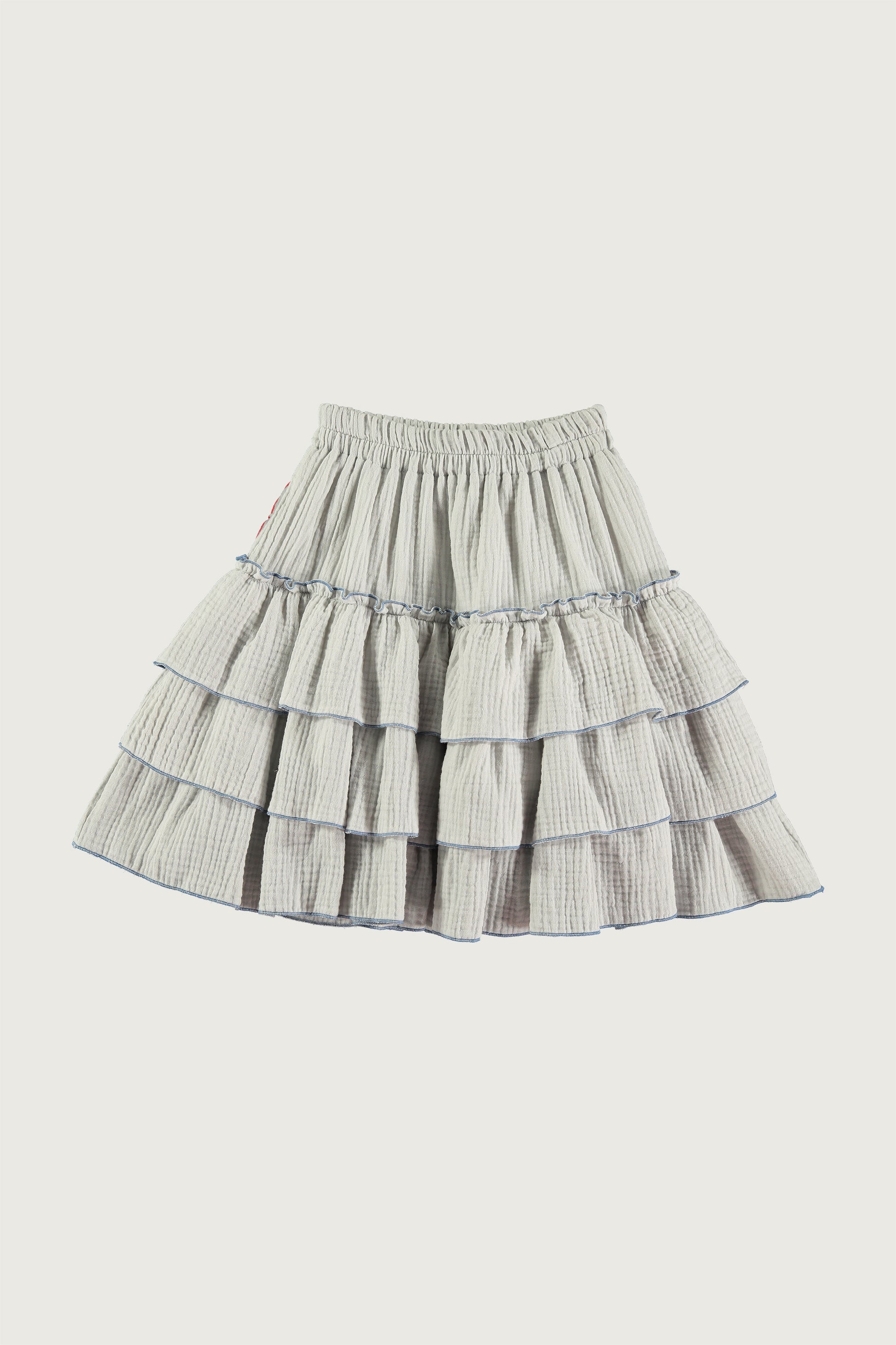 Coco Au Lait LIGHT BLUE DOUBLE GAUZE SKIRT  Glacier Gray