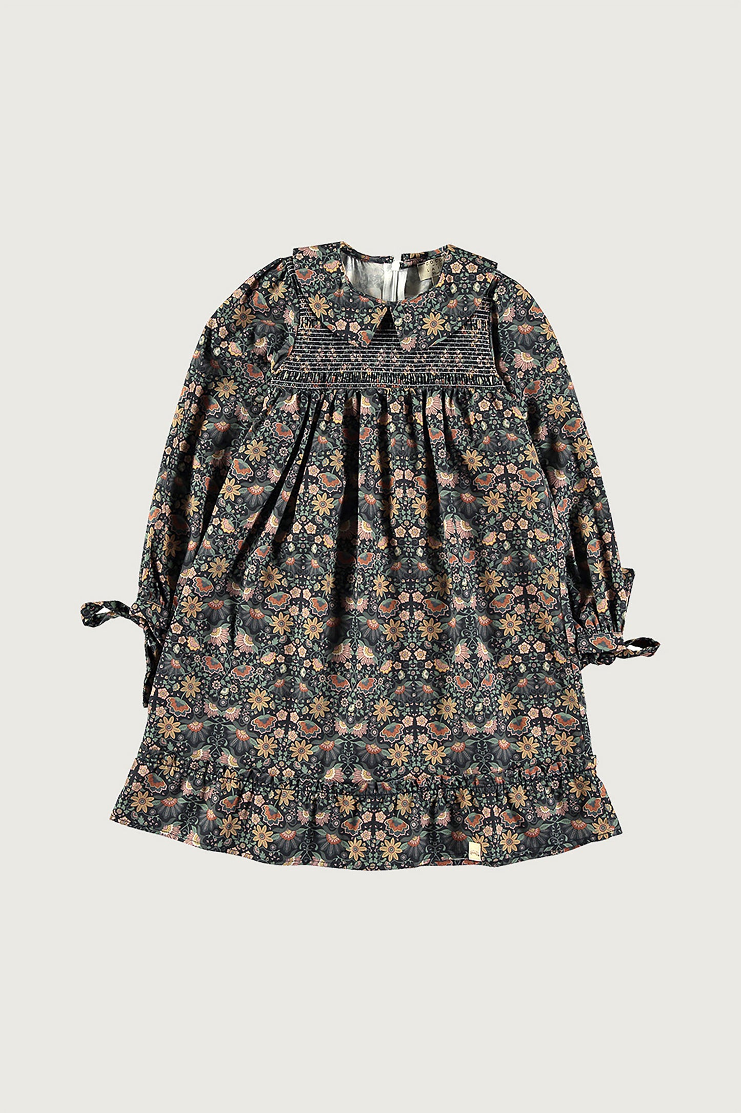 Coco Au Lait MEXICAN FLOWERS SMOCK DRESS  Mexican Flowers