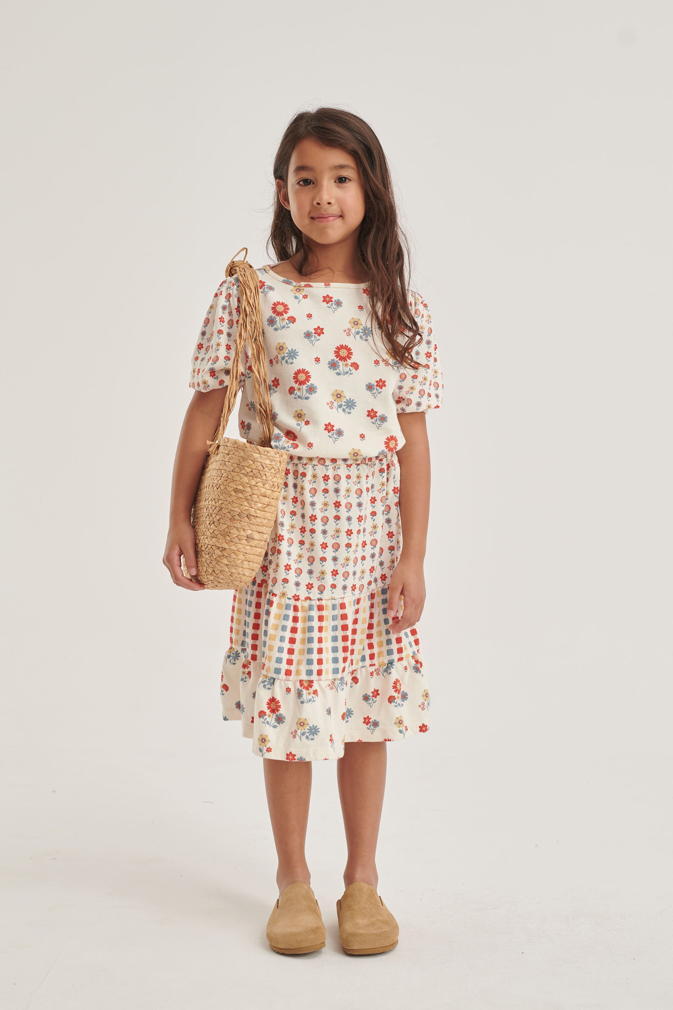 Coco Au Lait MIDI PATCH SKIRT  Patchwork