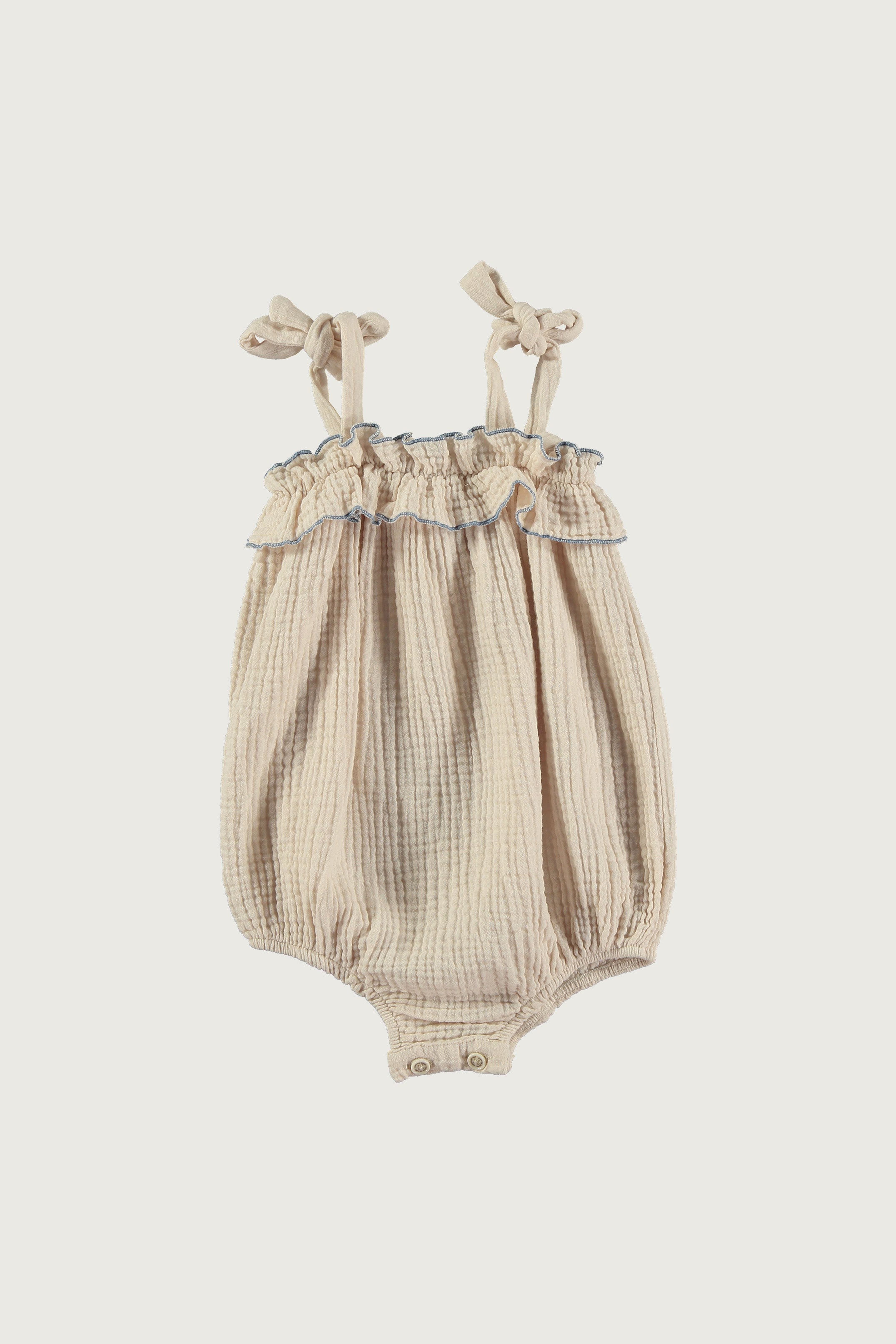 Coco Au Lait NUDE DOUBLE GAUZE ROMPER  Jet Stream