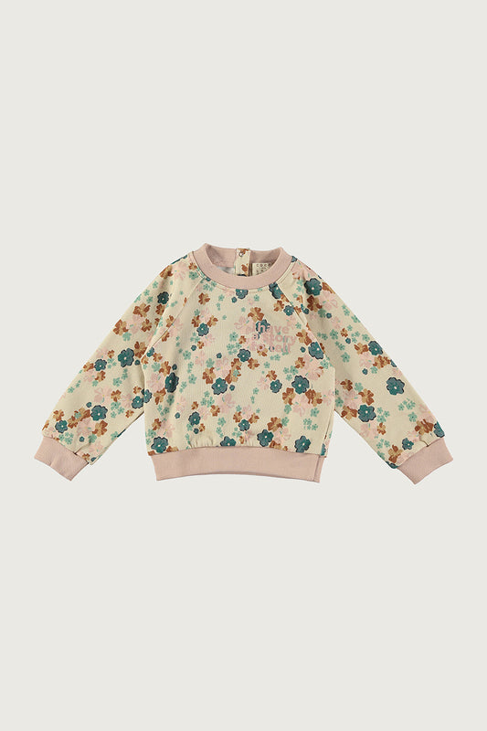 Coco Au Lait NUDE WILD FLOWERS BABY SWEATSHIRT  Nude Wild