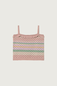 Coco Au Lait OPENWORK STRIPES TOP  Stripes
