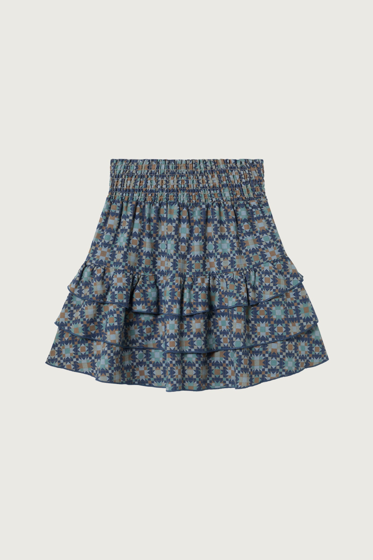 Coco Au Lait QUILT SKIRT  Dark Denim