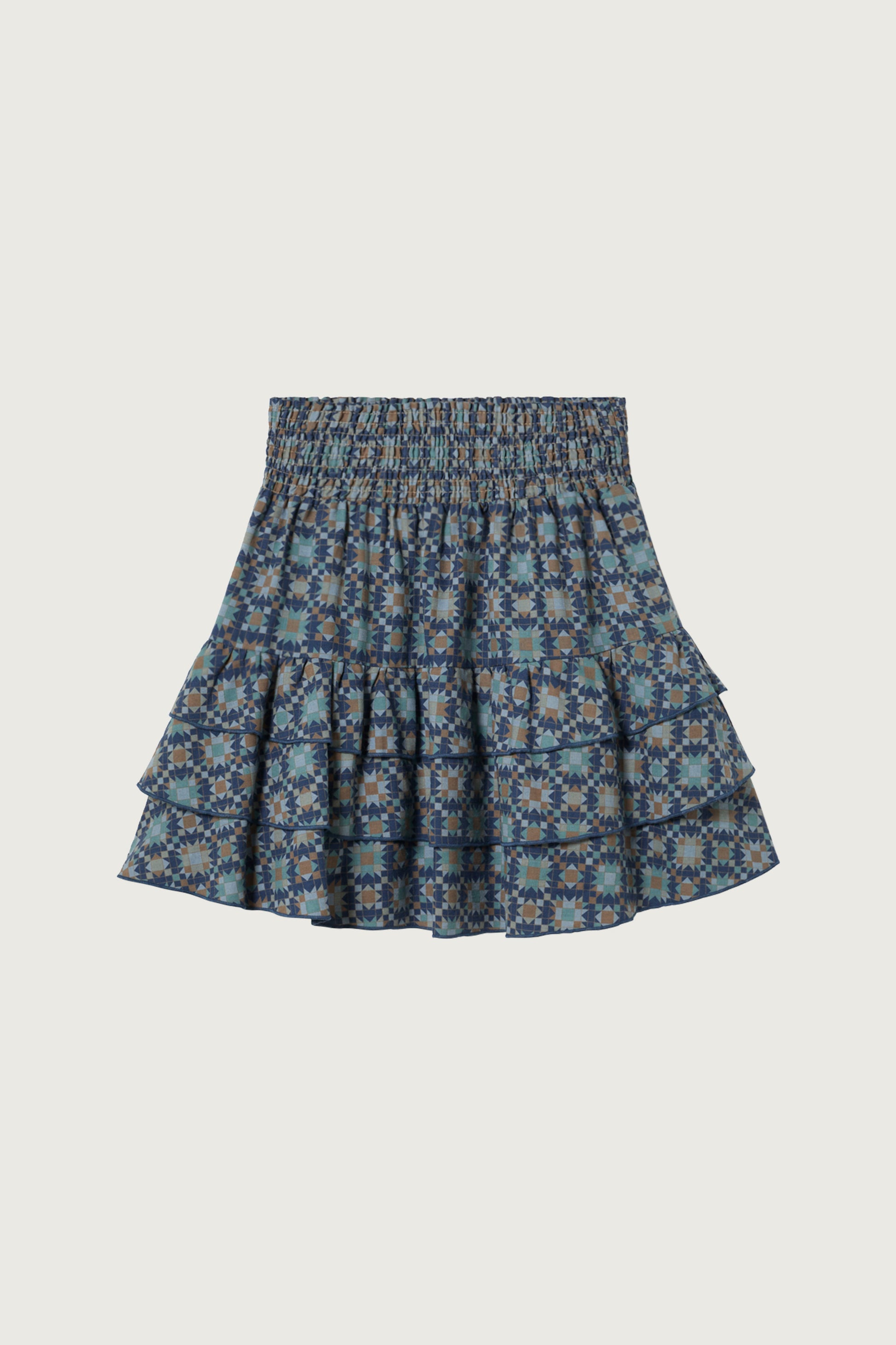 Coco Au Lait QUILT SKIRT  Dark Denim