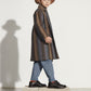 Coco Au Lait STRIPED WOOL LONG COAT  Striped AW23