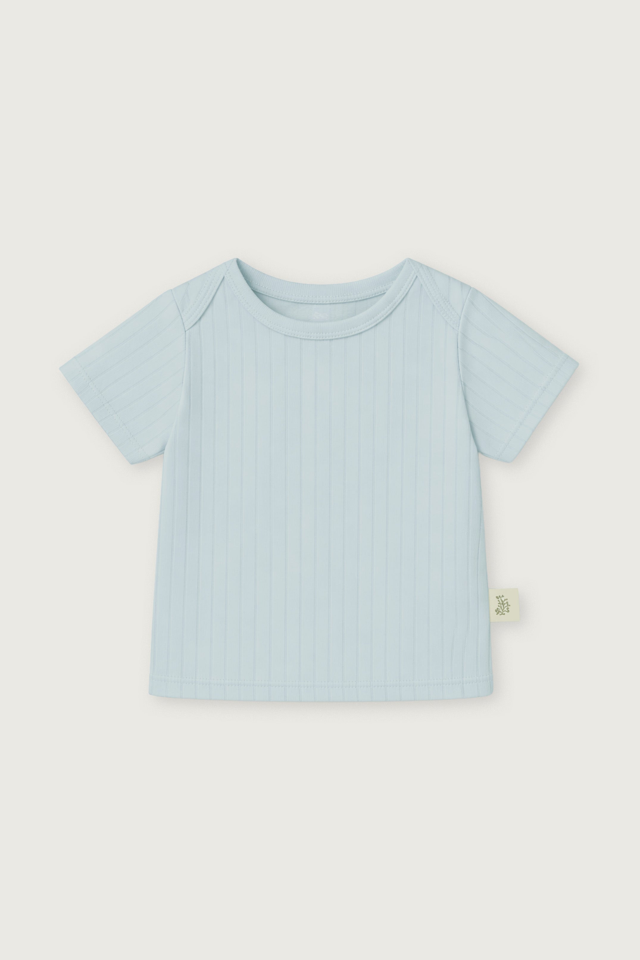 CAMISETA BEBÉ AZUL PERLA