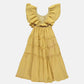 Coco Au Lait YELLOW BUTTERFLY KNITTED DRESS  Yellow