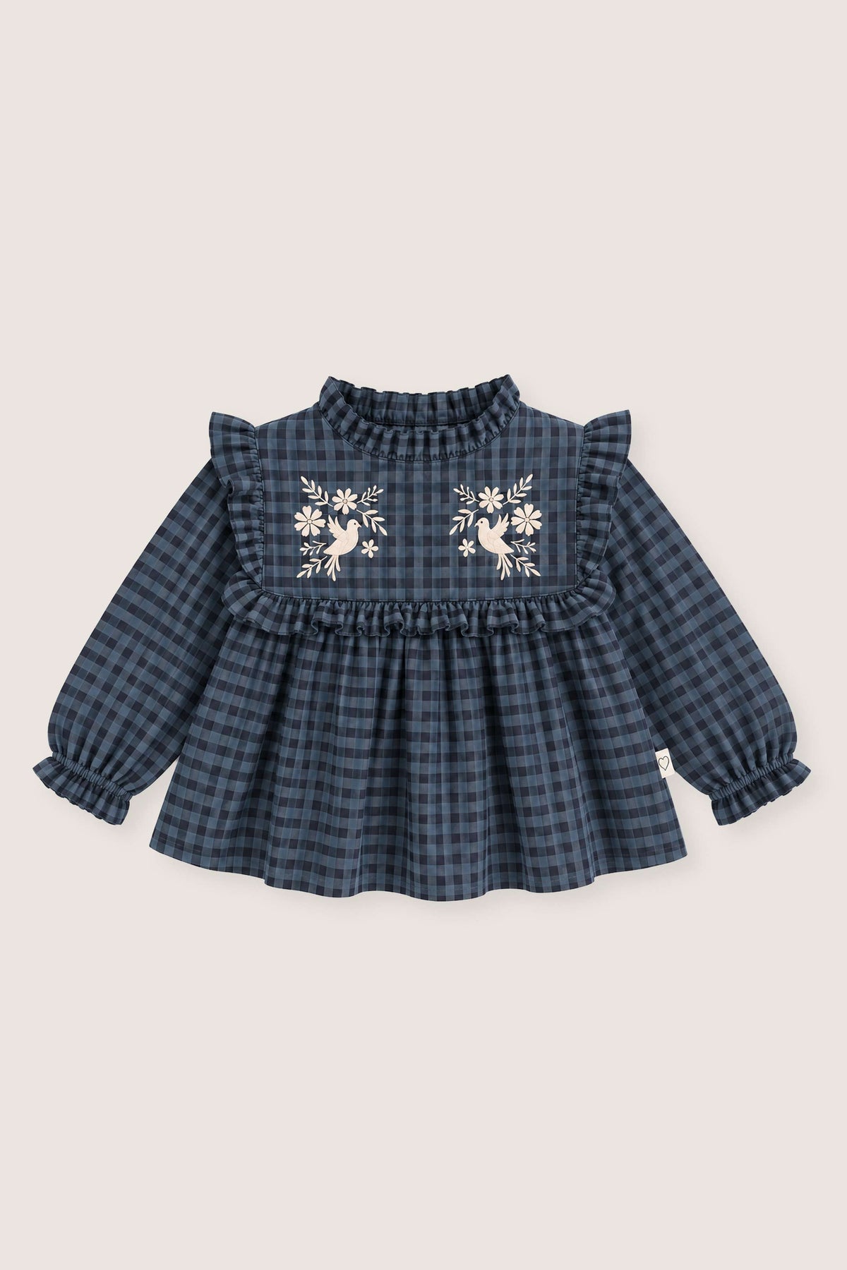 BLUSA VICHY BEBÉ BORDADA