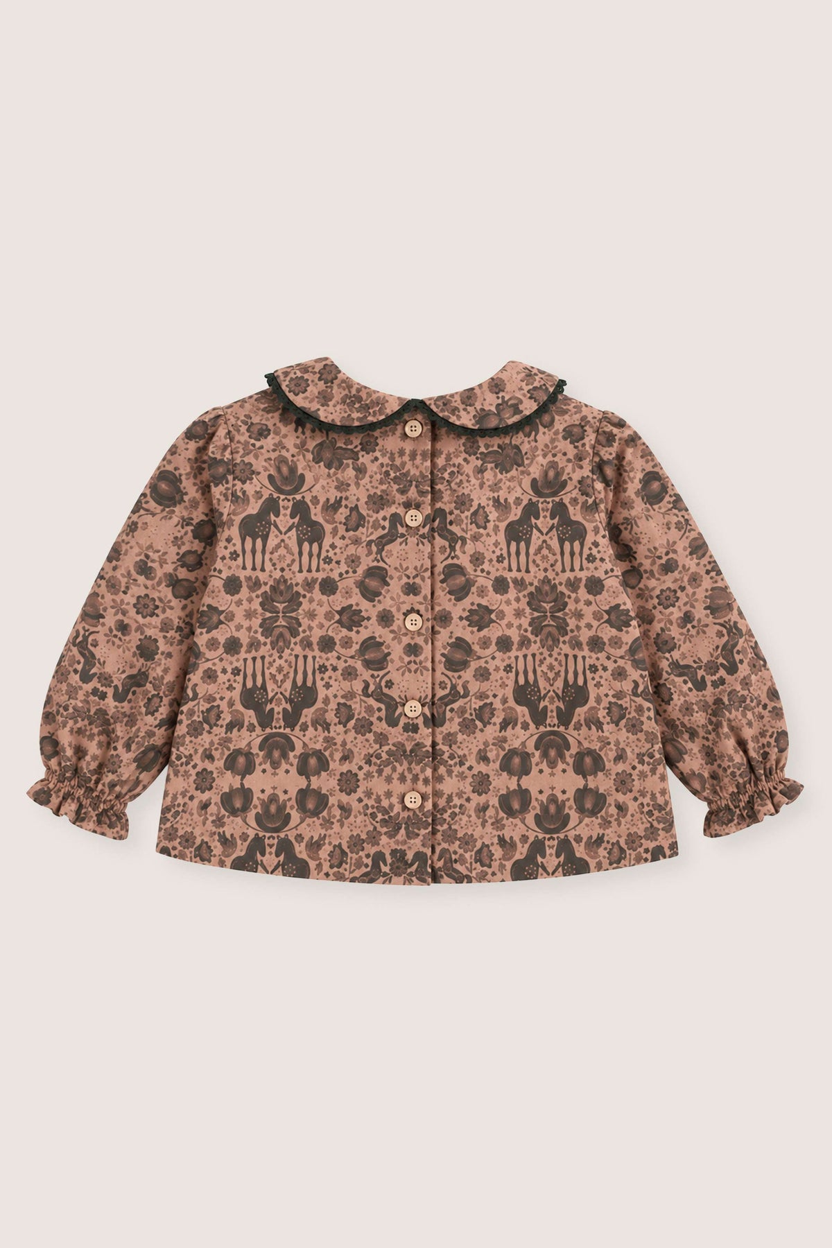 BLUSA CABALLOS Y PÁJAROS BEBÉ