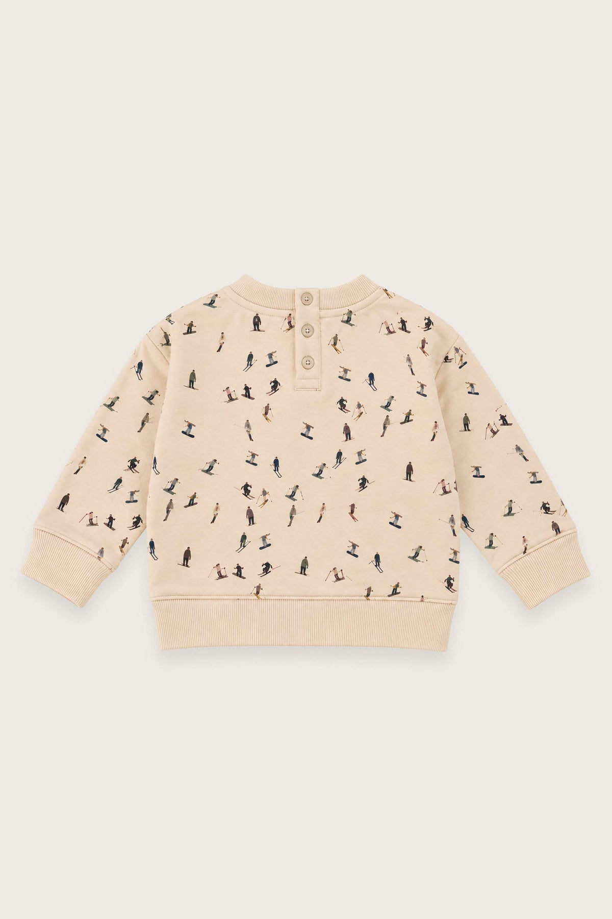 SUDADERA ESQUIADORES ALL OVER VANILLA BEBÉ
