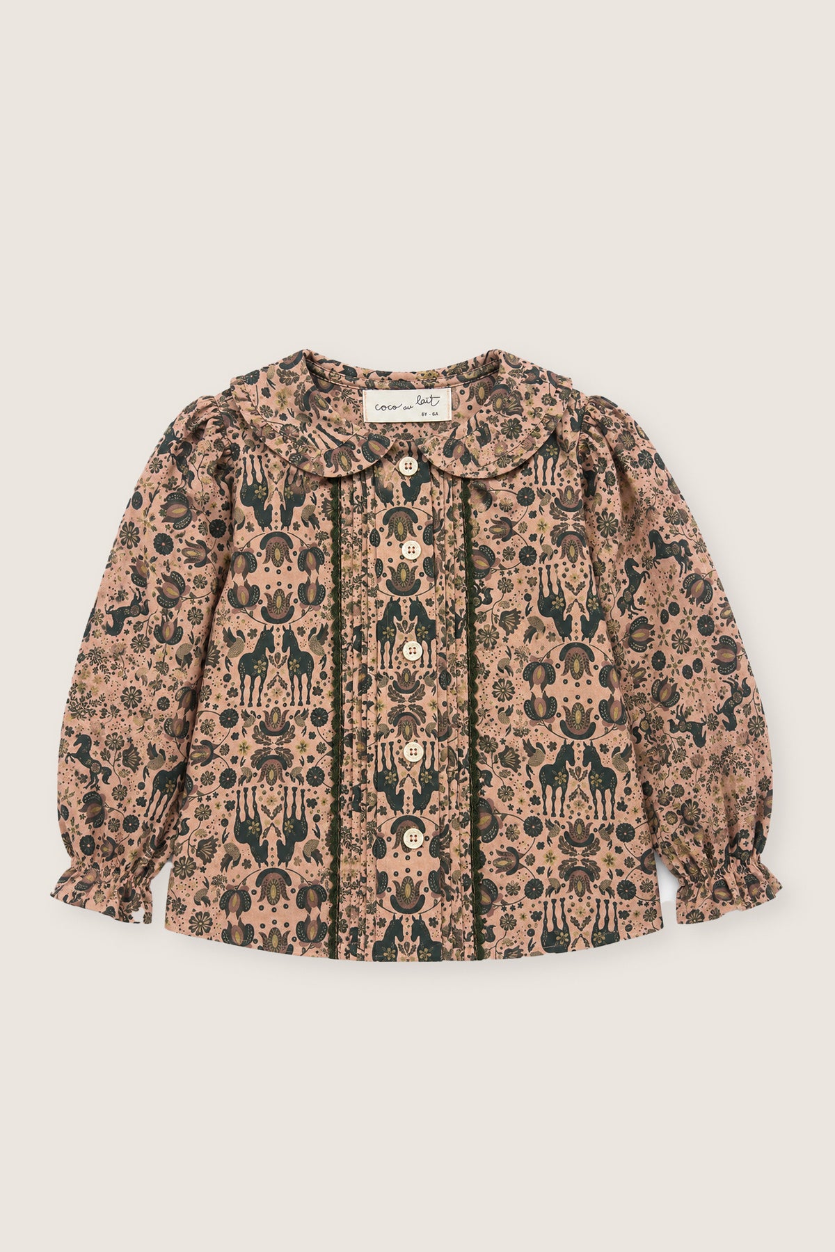 BLUSA CABALLOS Y PÁJAROS