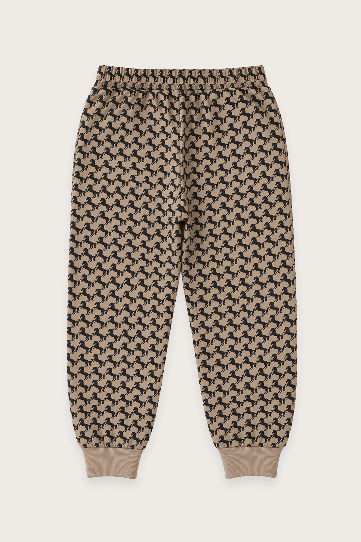 PANTALÓN DE PUNTO MINI CABALLOS BEIGE