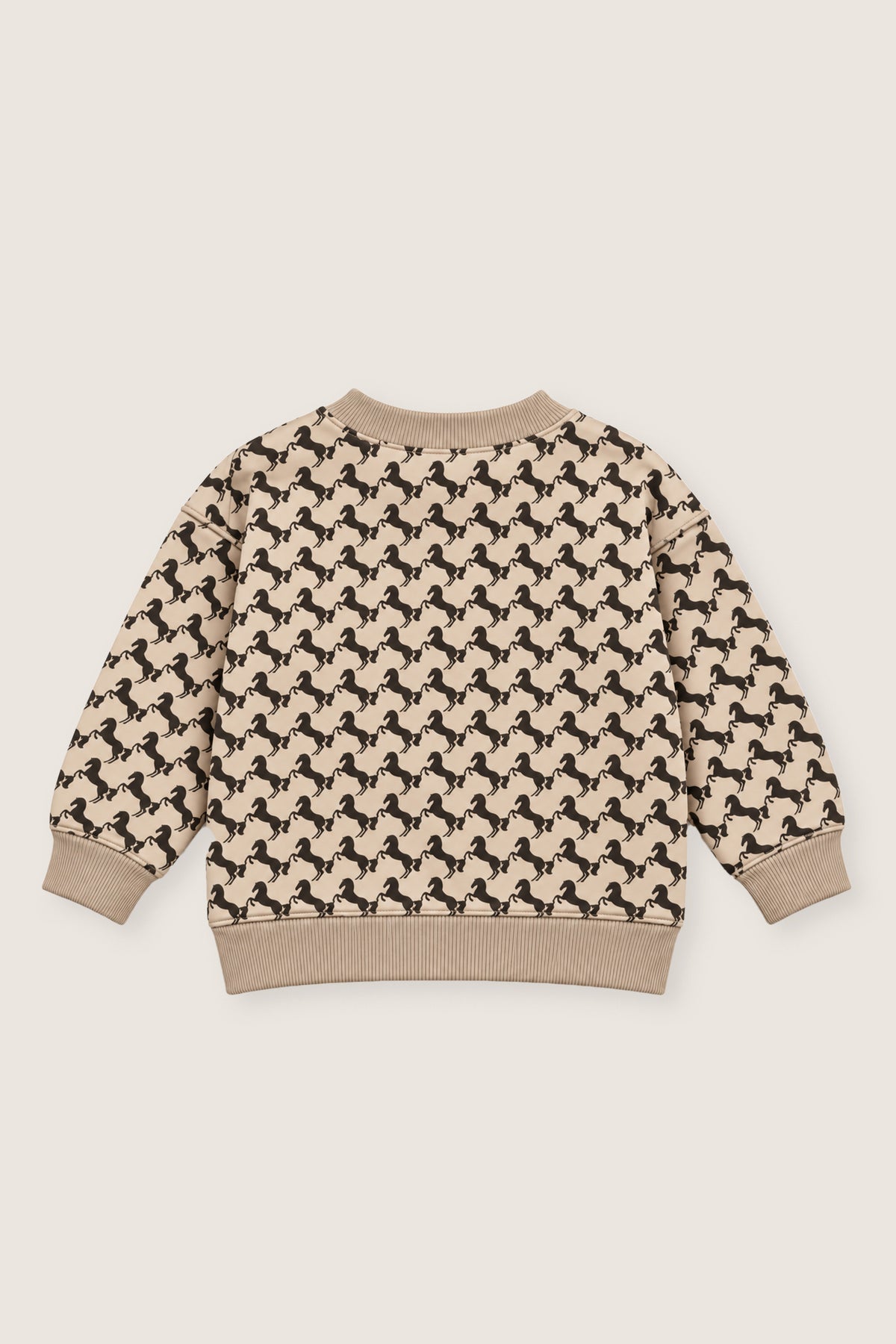 SUDADERA MINI CABALLOS BEIGE