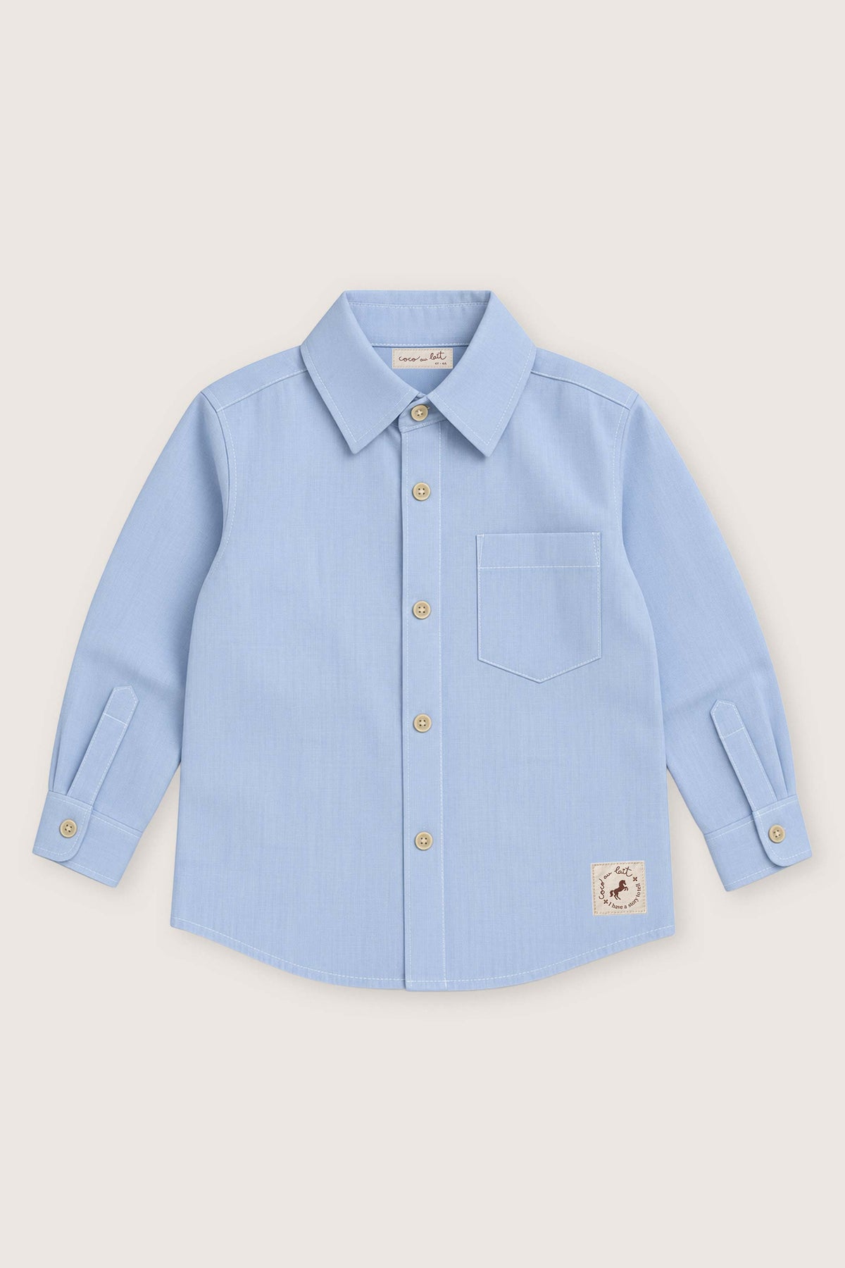 CAMISA LISA SKY BLUE