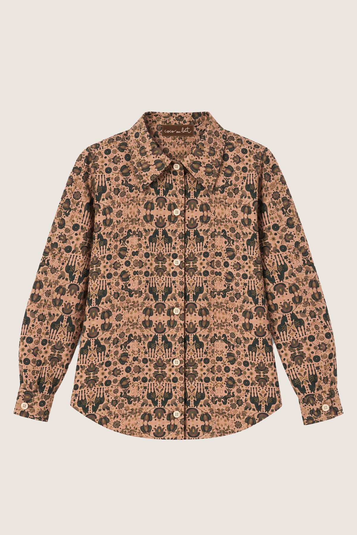 CAMISA CABALLOS Y PÁJAROS MUJER