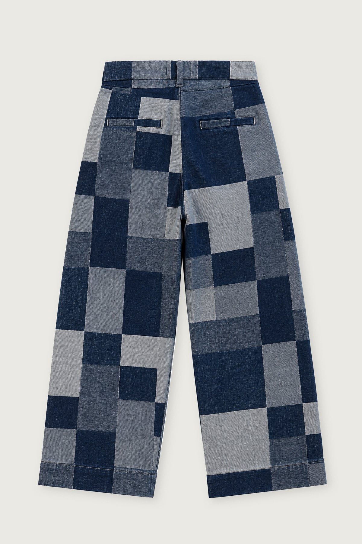 PANTALÓN PATCH DENIM MUJER