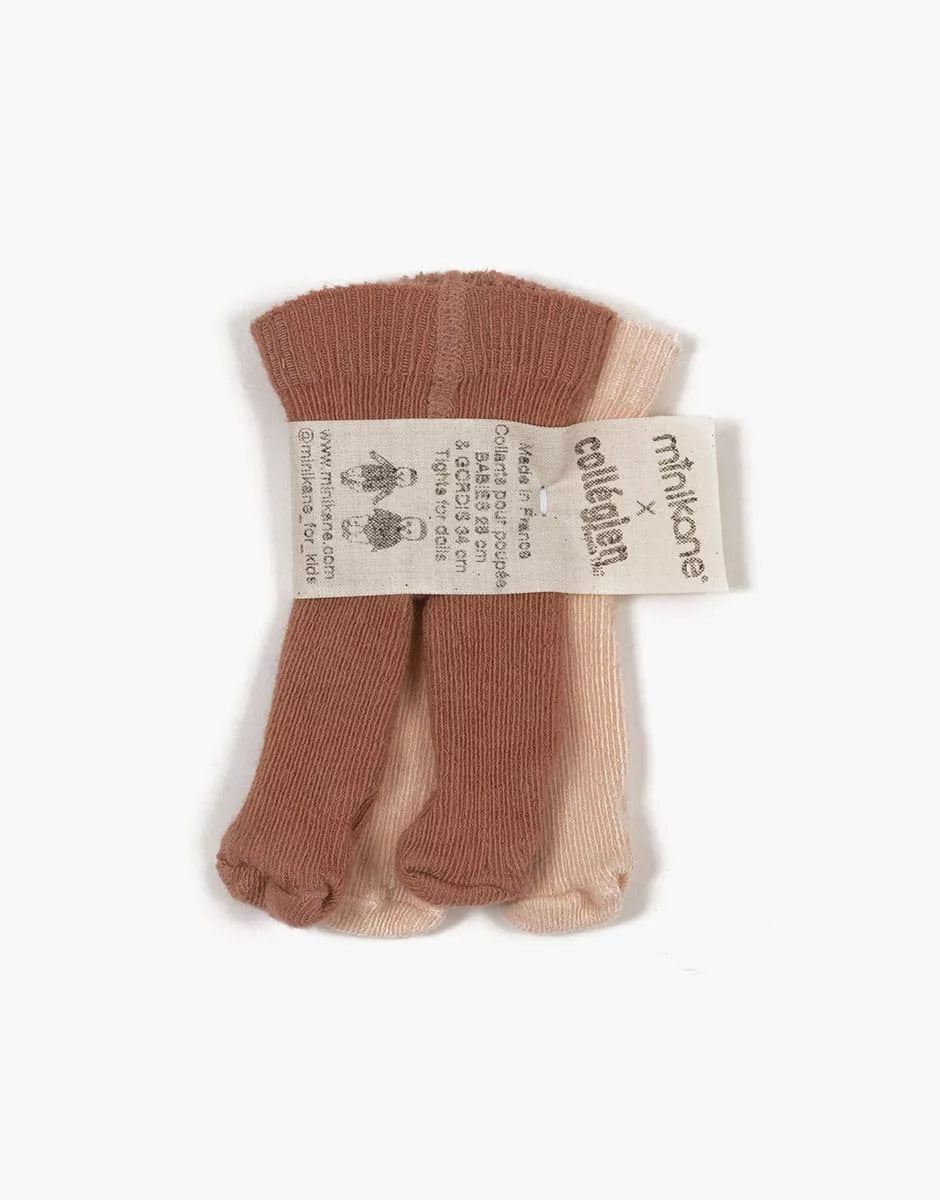 PACK DE DOS MEDIAS DE PIEL DE CORDERO SUAVE DE LUREX