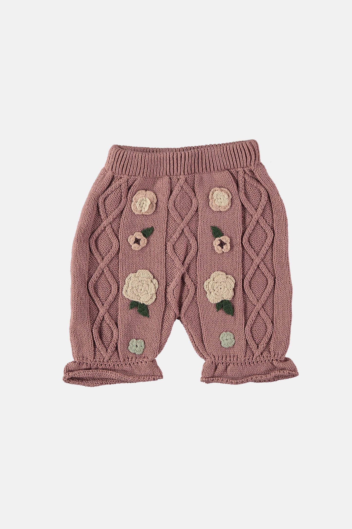Coco Au Lait BURLWOOD EMROIDERED KNIT BLOOMER  Burlwood