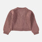 Coco Au Lait BURLWOOD KNIT EMBROIDERED BABY CARDIGAN  Burlwood