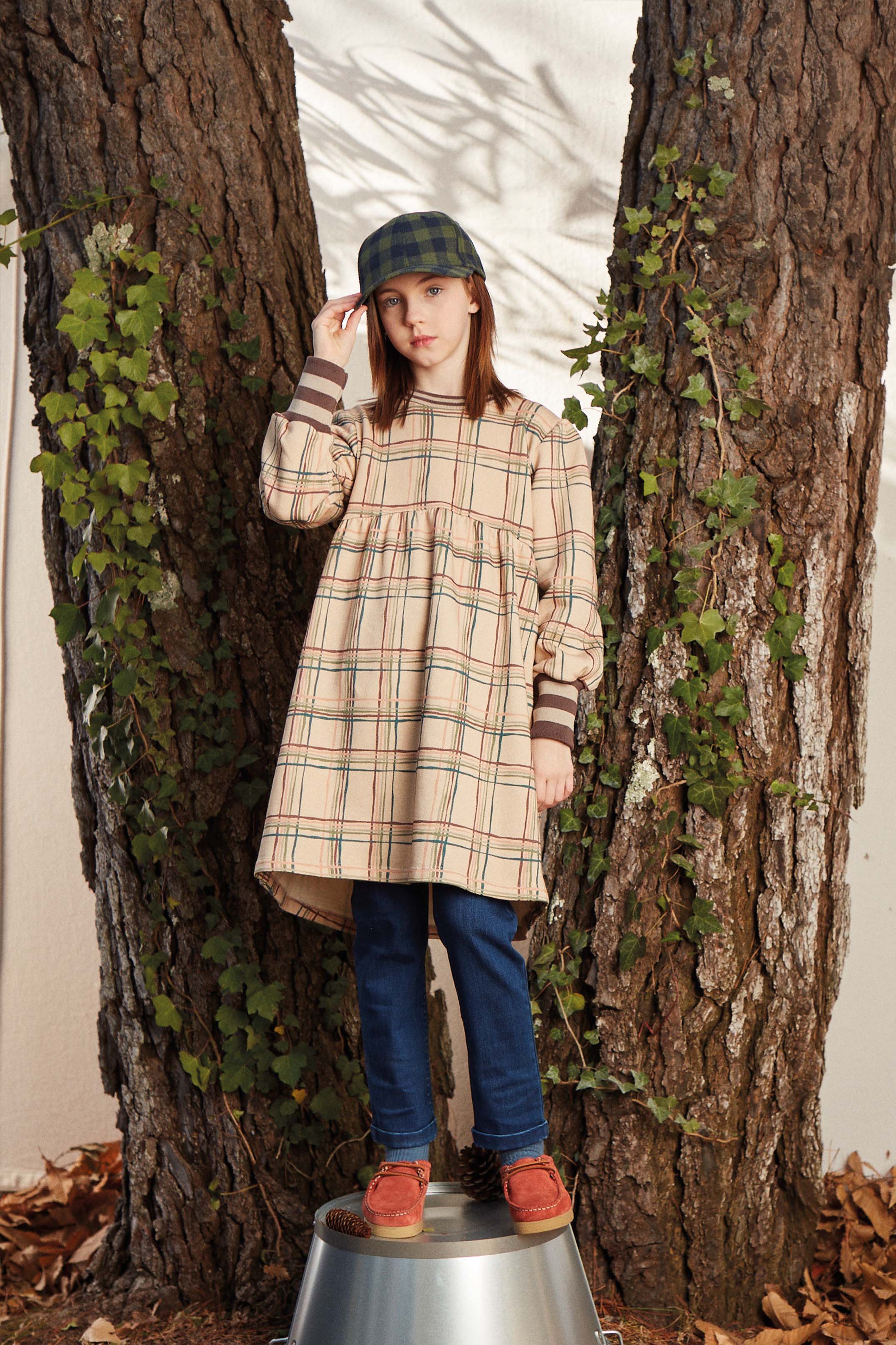 Coco Au Lait CHECK PLUSH DRESS  Checks AW22