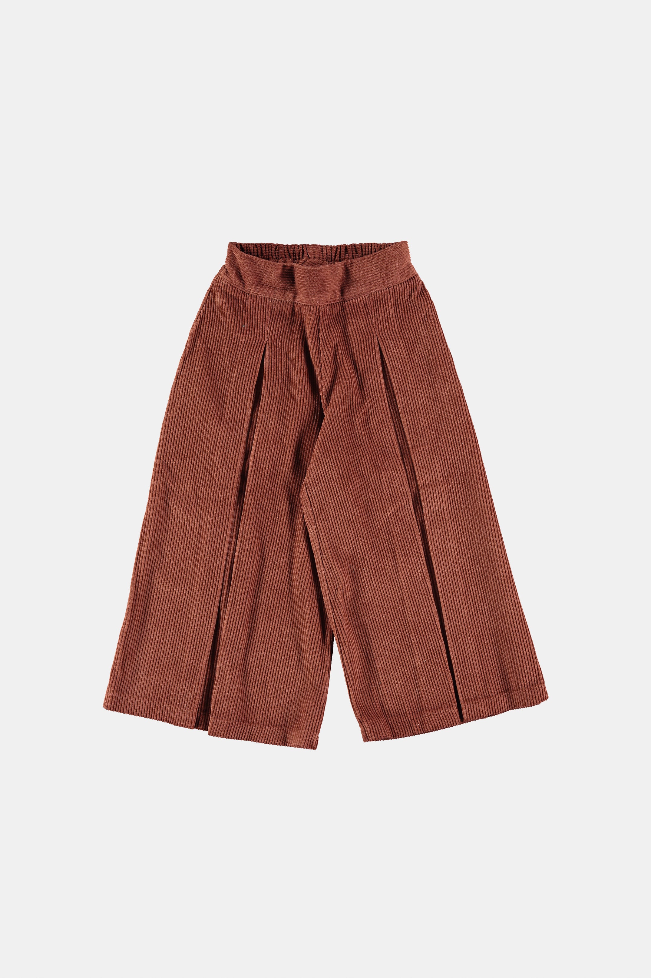 Pantalón de Pana Con Pliegues Brandy