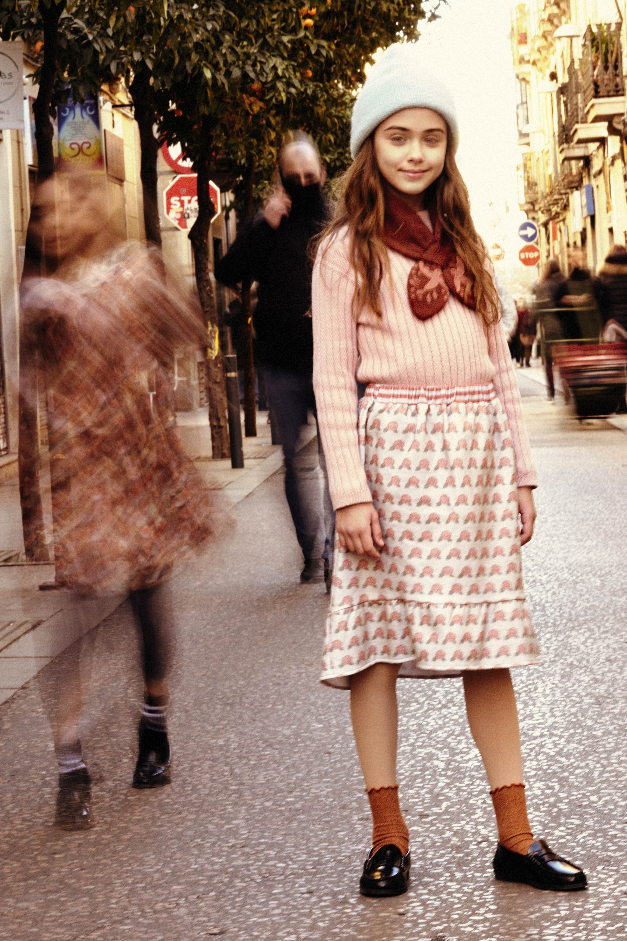 Coco Au Lait De la Rosa midi skirt Skirt Roses AW21