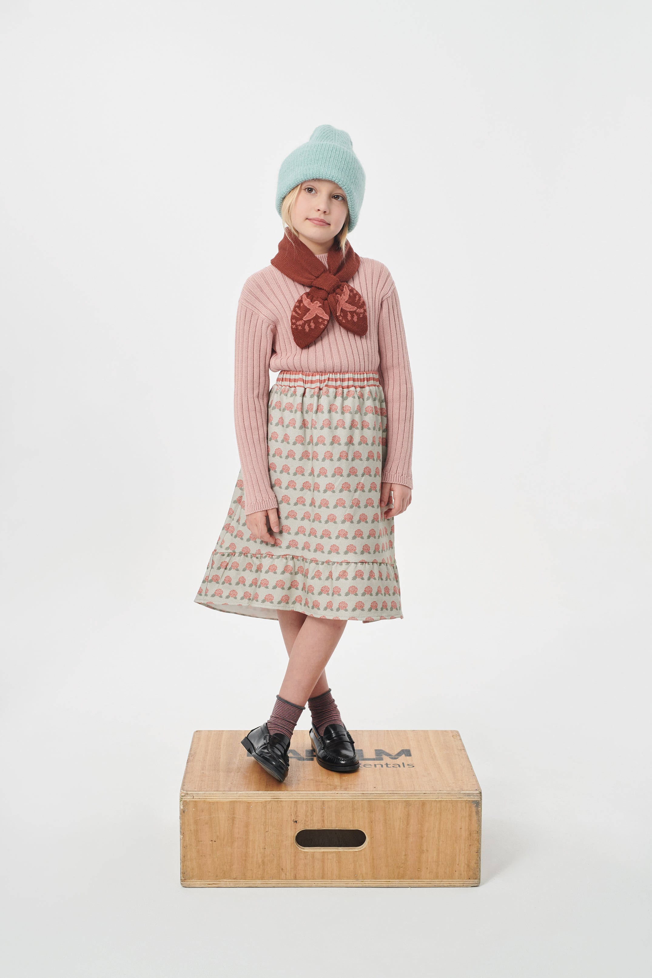 Coco Au Lait De la Rosa midi skirt Skirt Roses AW21