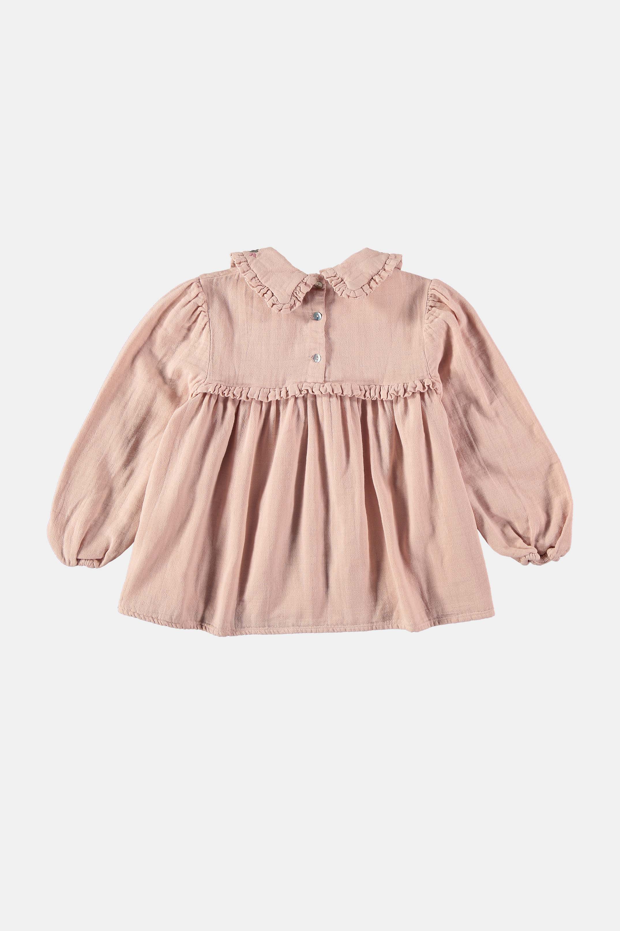 Coco Au Lait EMBROIDERED ROSE SMOKE BLOUSE  Rose Smoke