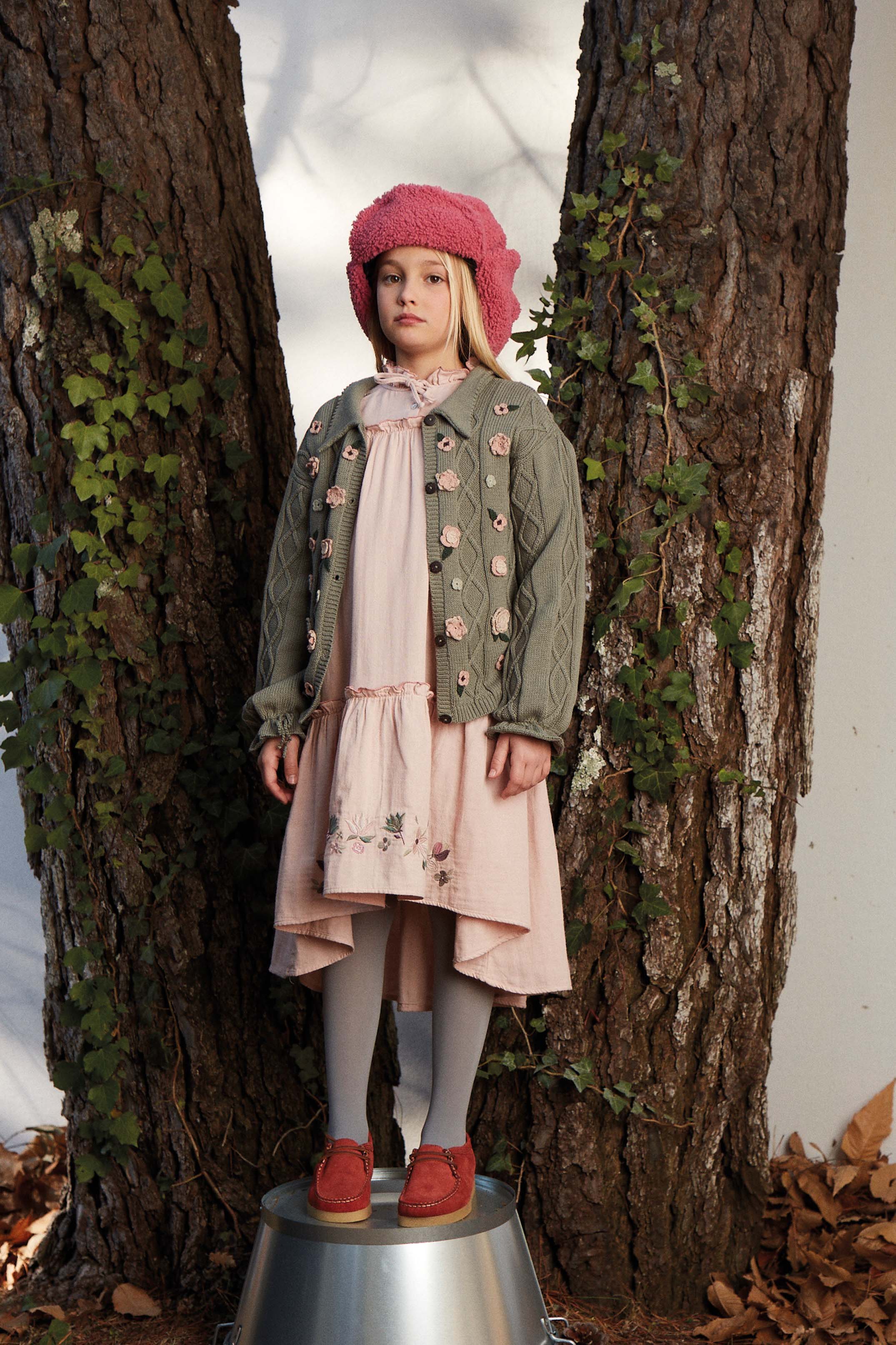 Coco Au Lait EMBROIDERED ROSE SMOKE DRESS  Rose Smoke