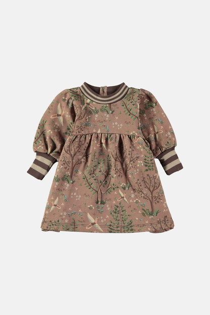 Coco Au Lait INTO THE WOODS PLUSH DRESS  Into the woods AOP