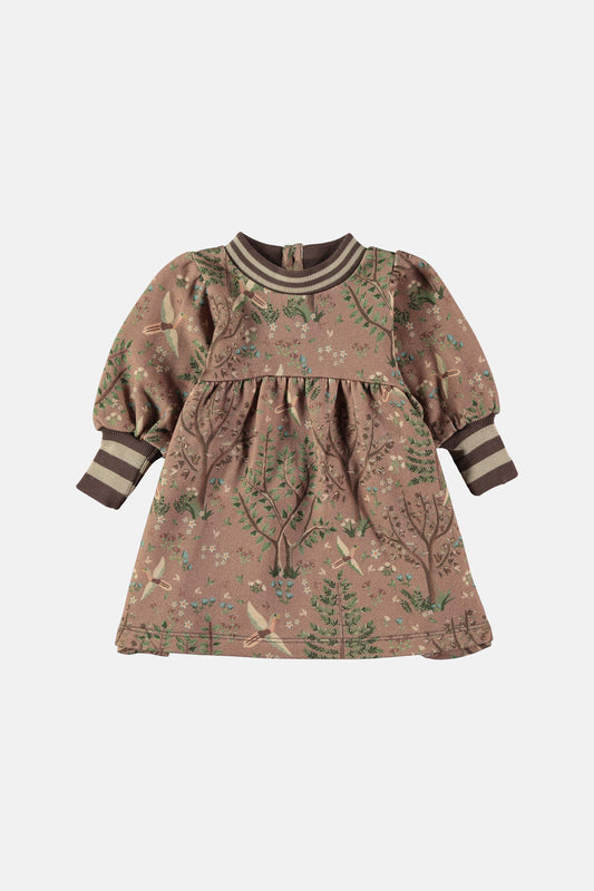 Coco Au Lait INTO THE WOODS PLUSH DRESS  Into the woods AOP