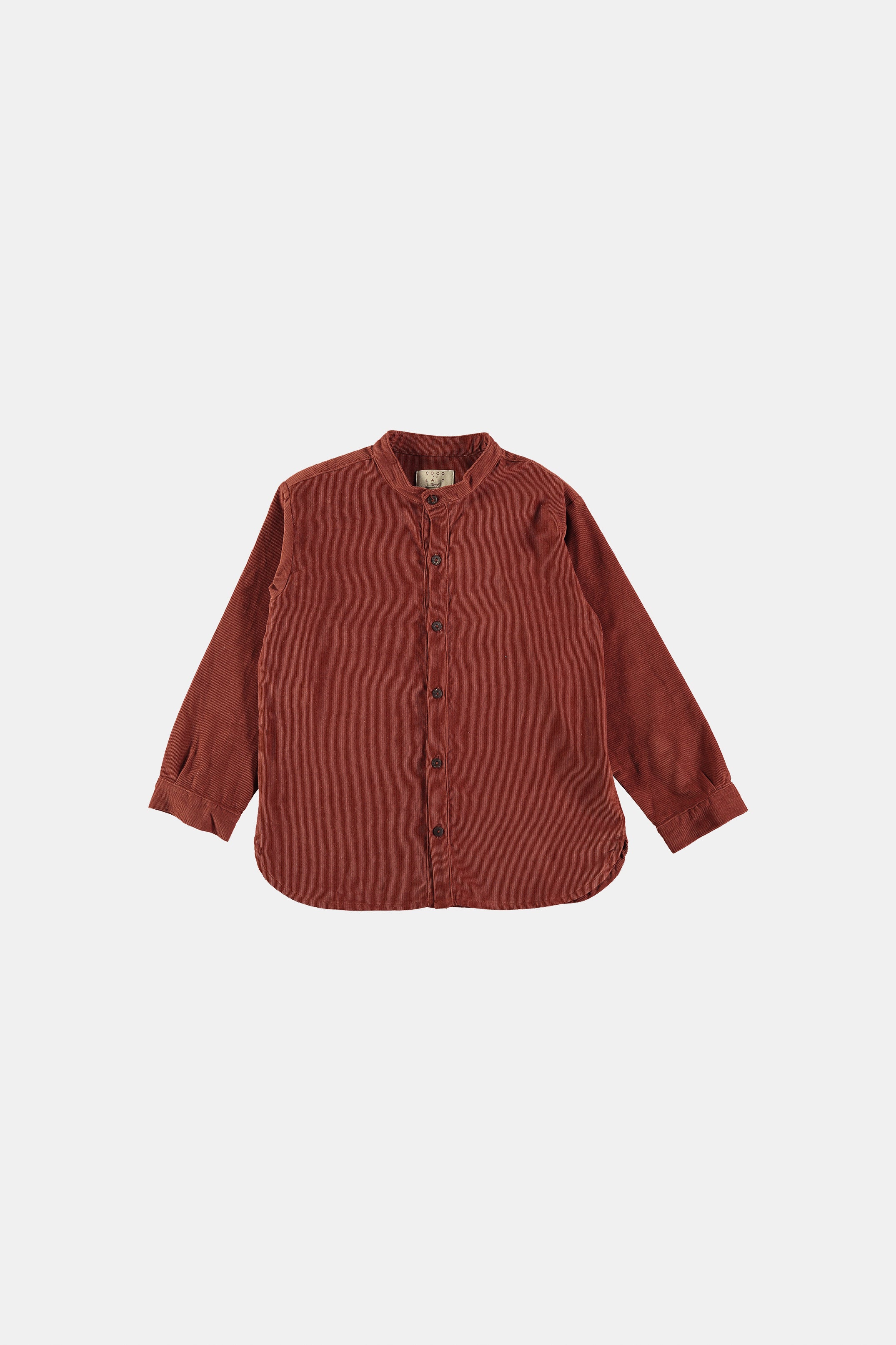 Coco Au Lait Micro-corduroy shirt Shirt Brandy Brown