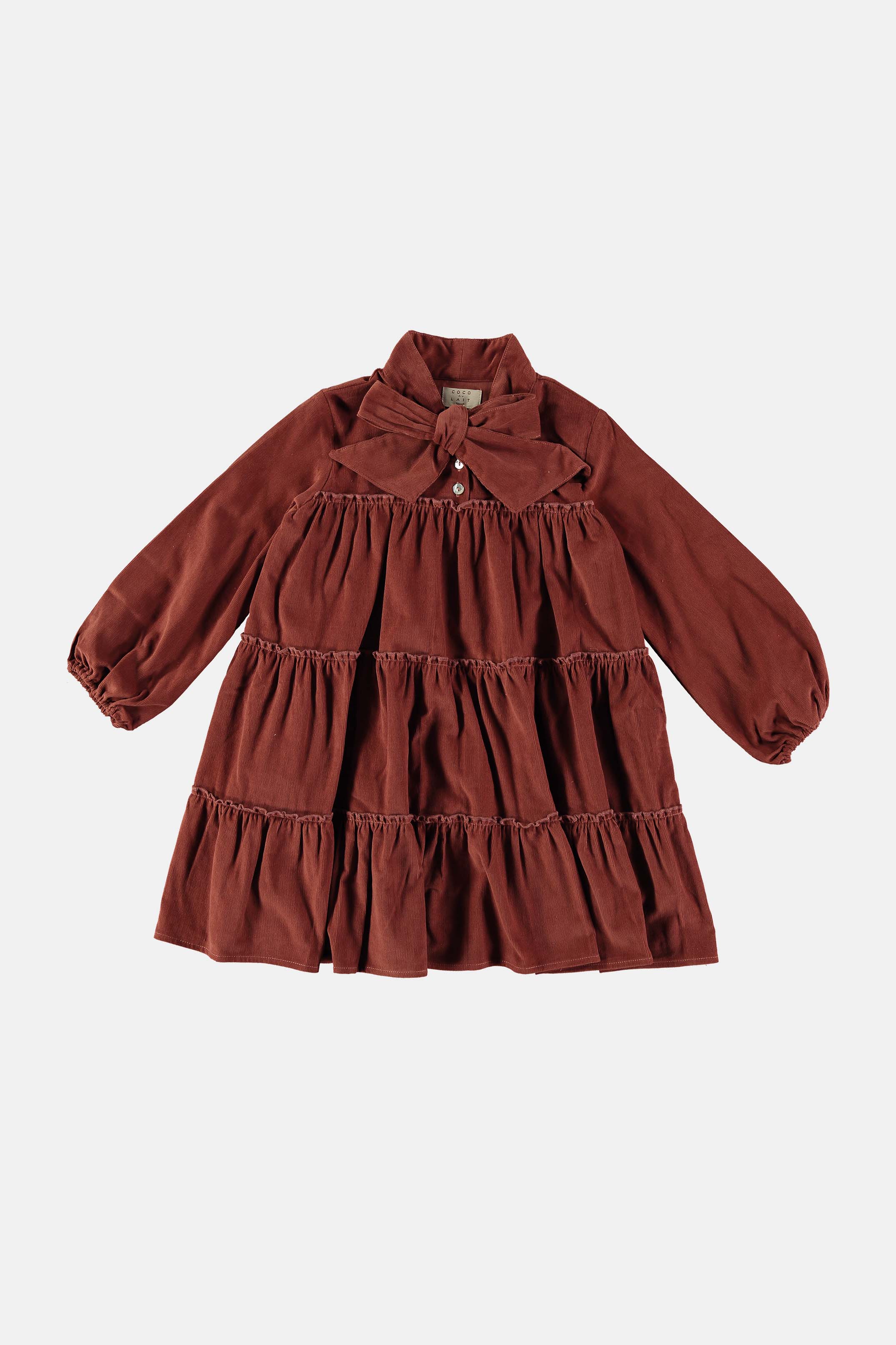 Coco Au Lait Micro-corduroy dress Dress Brandy Brown