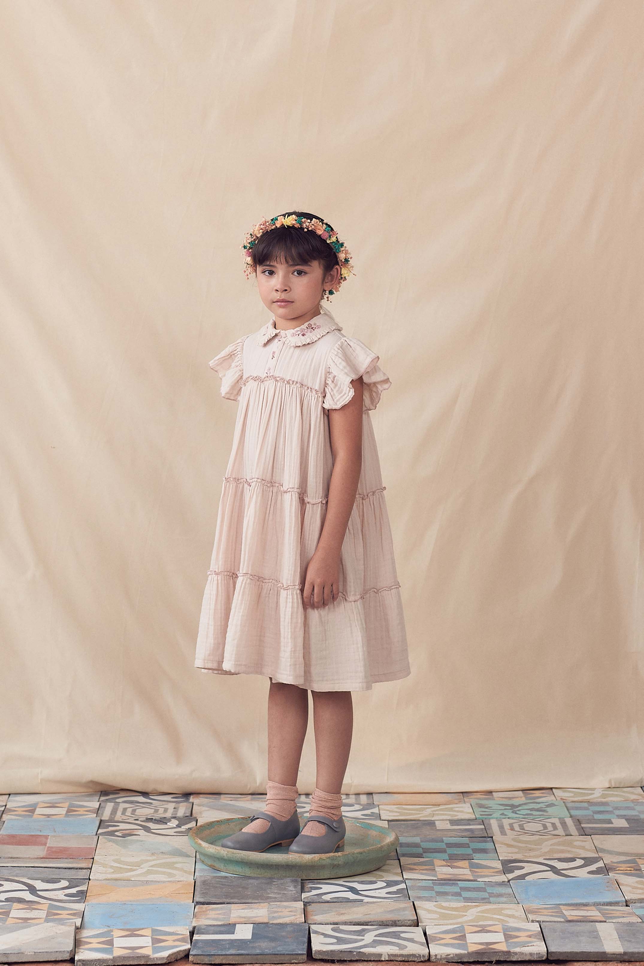 Coco Au Lait PINK BAMBULA EMBROIDERY DRESS  Pink