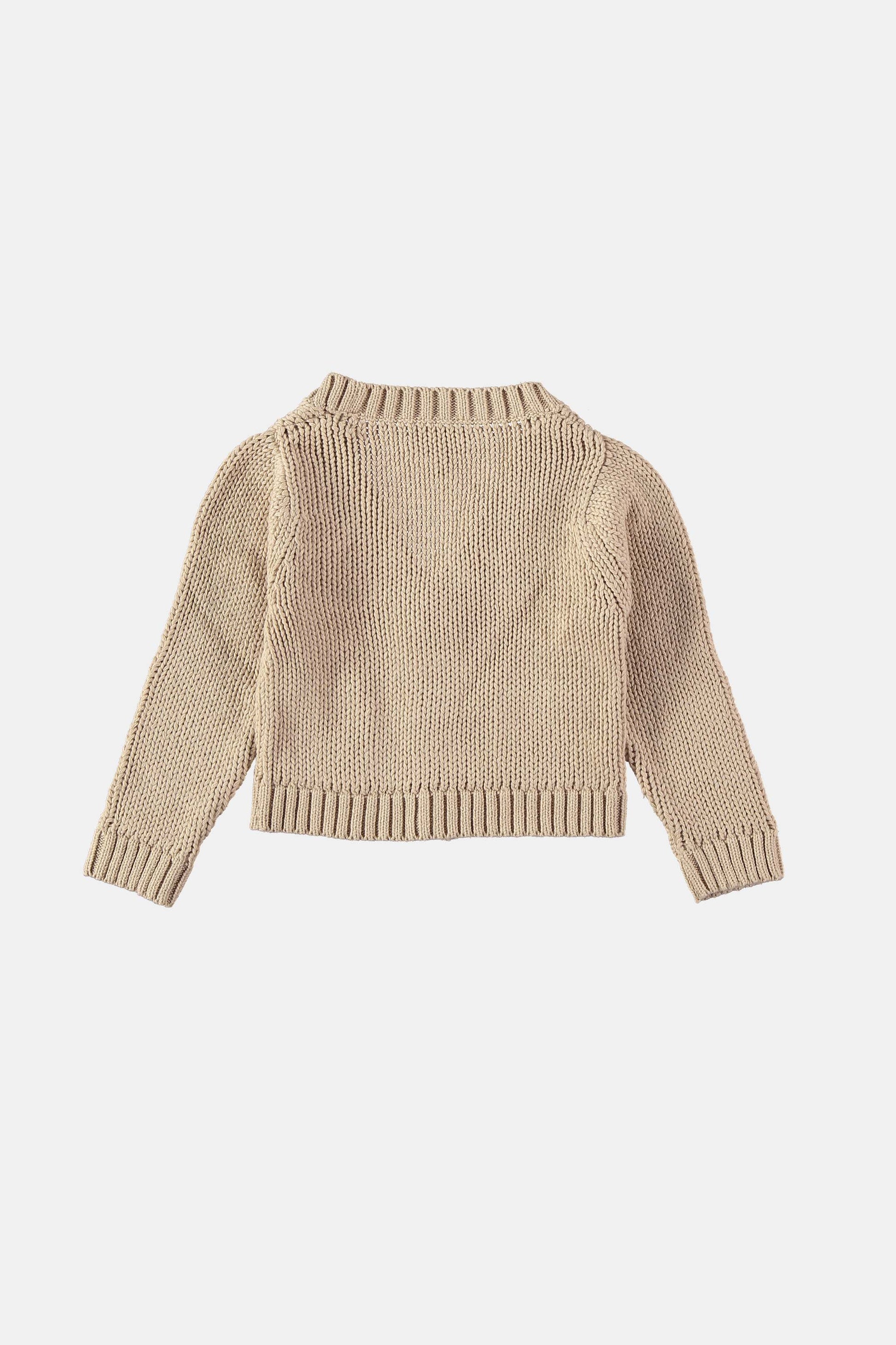 Coco Au Lait SMOKE PINK BABY CARDIGAN  Smoke Gray