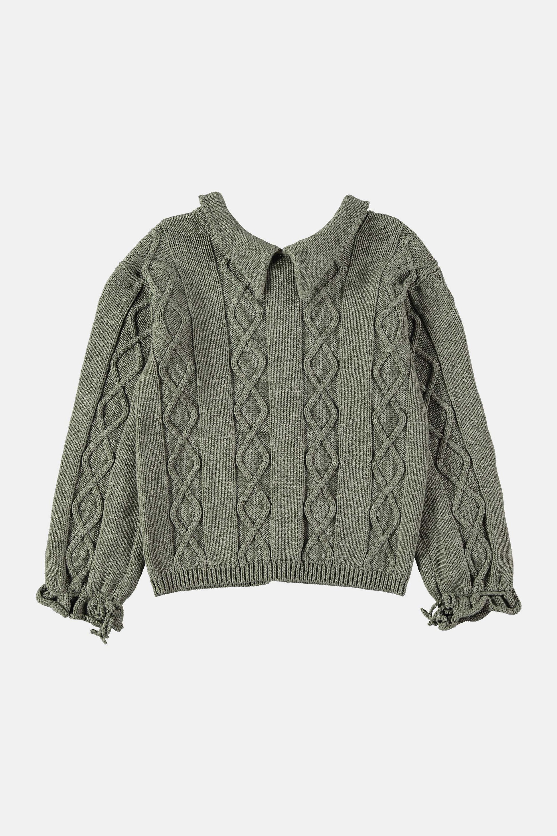 Coco Au Lait VETIVER EMBROIDERED SWEATER  Vetiver