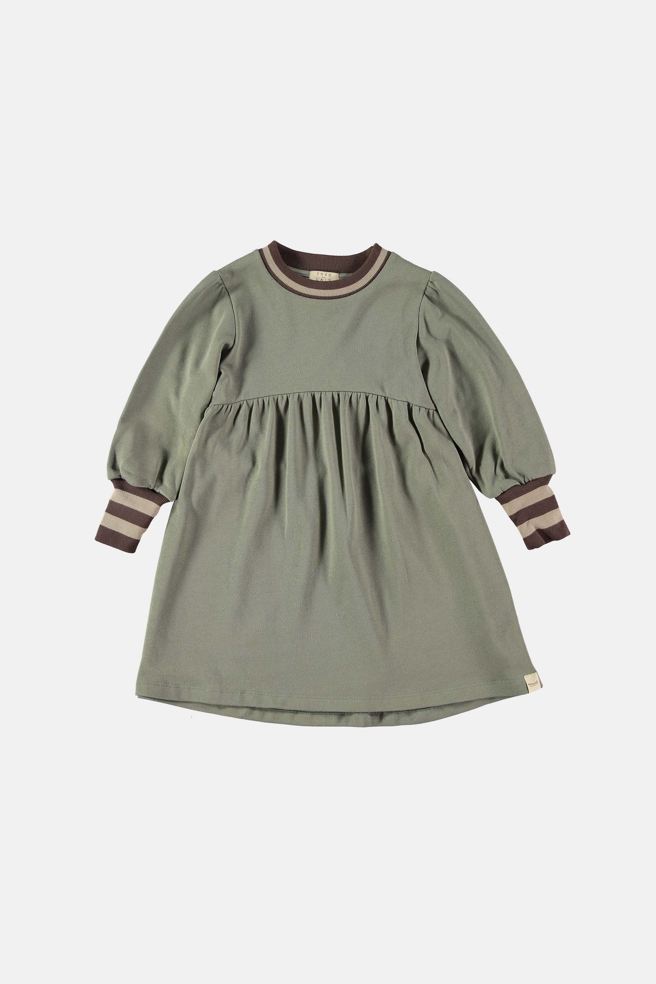 Coco Au Lait VETIVER FLEECE DRESS  Vetiver