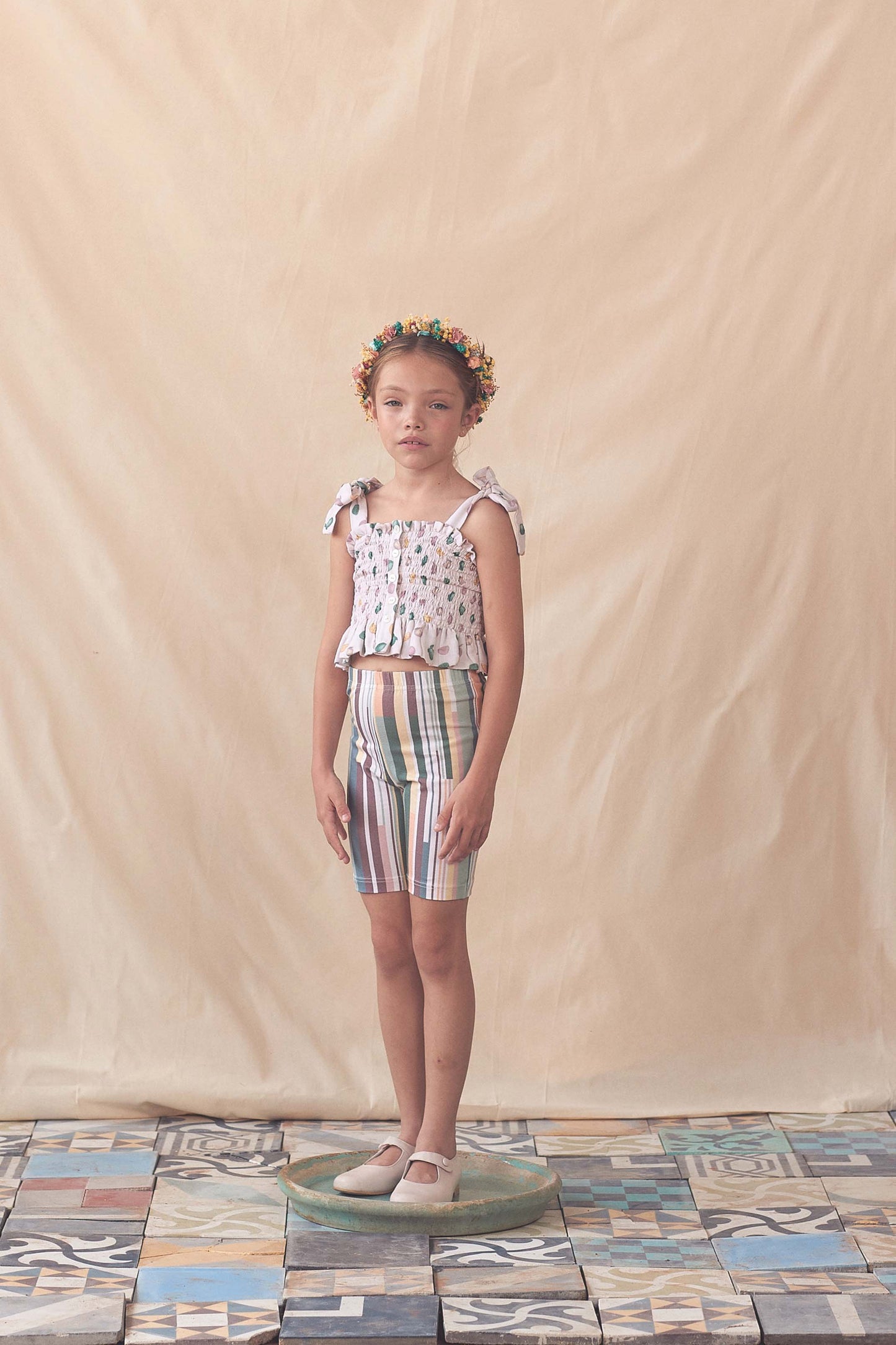 Coco Au Lait VINTAGE FRUIT SMOCKED TOP  Vintage Fruits