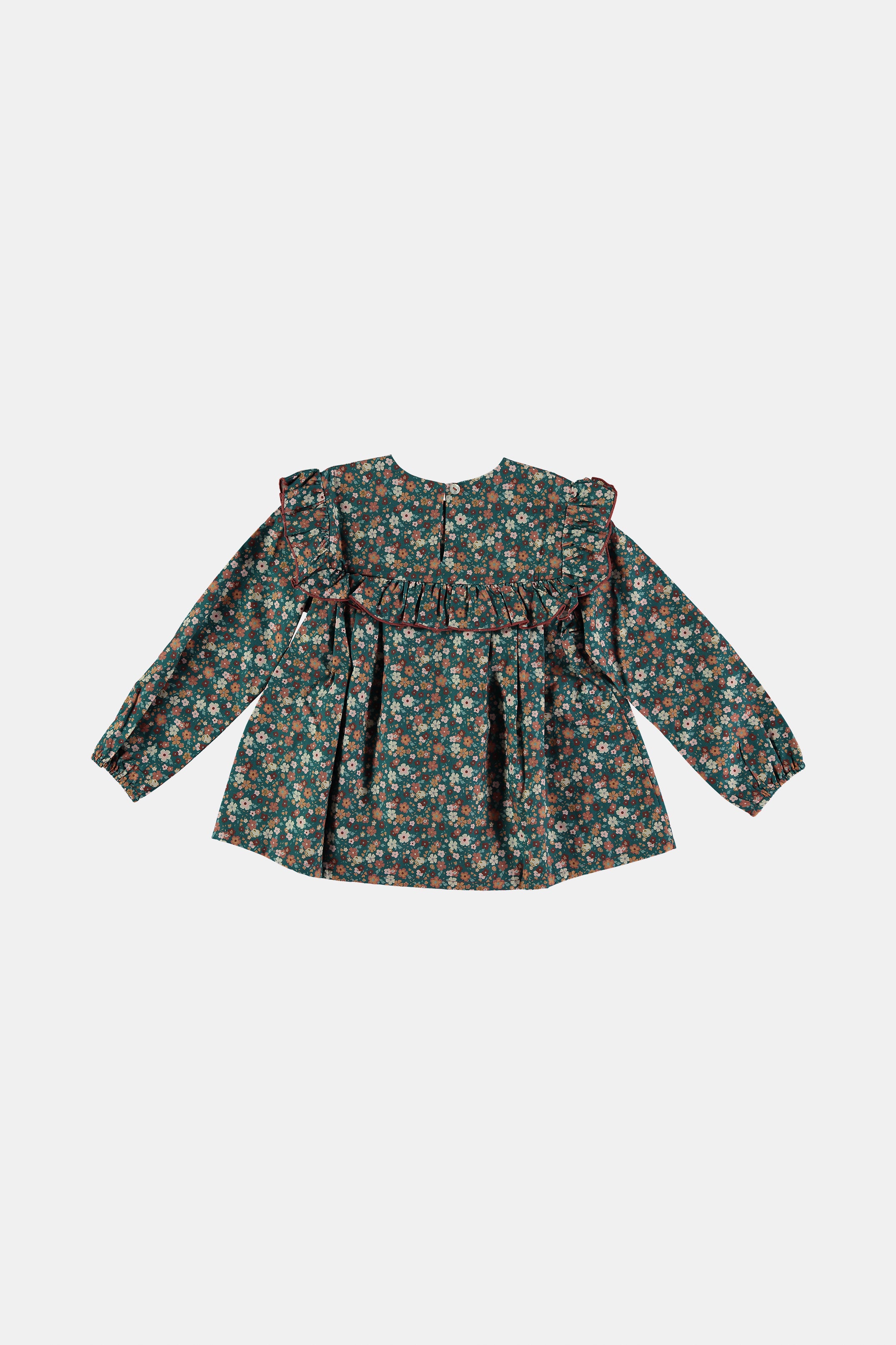 Blusa Winter Floral con Volante