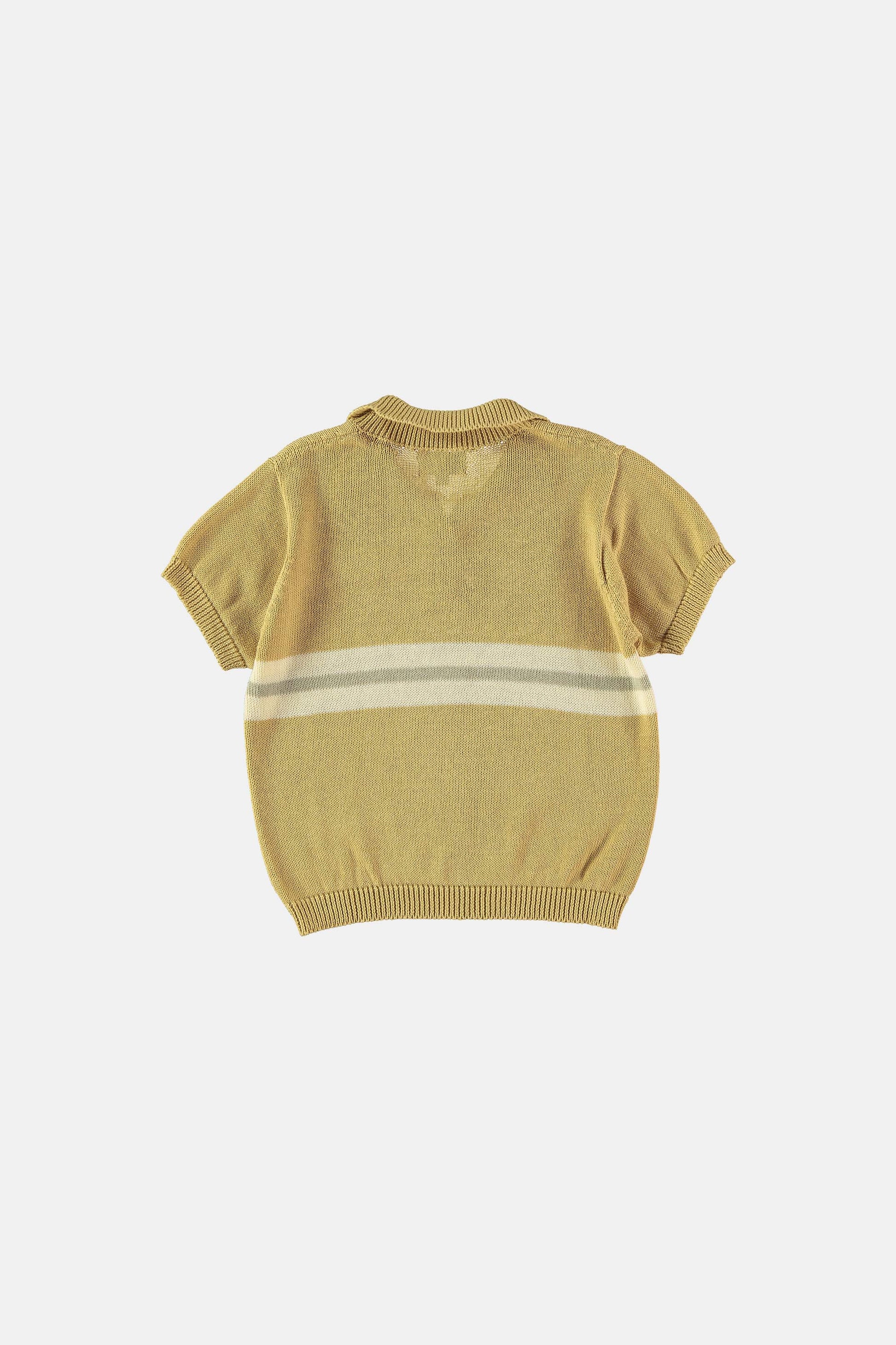 Coco Au Lait YELLOW KNITTED POLO  Yellow